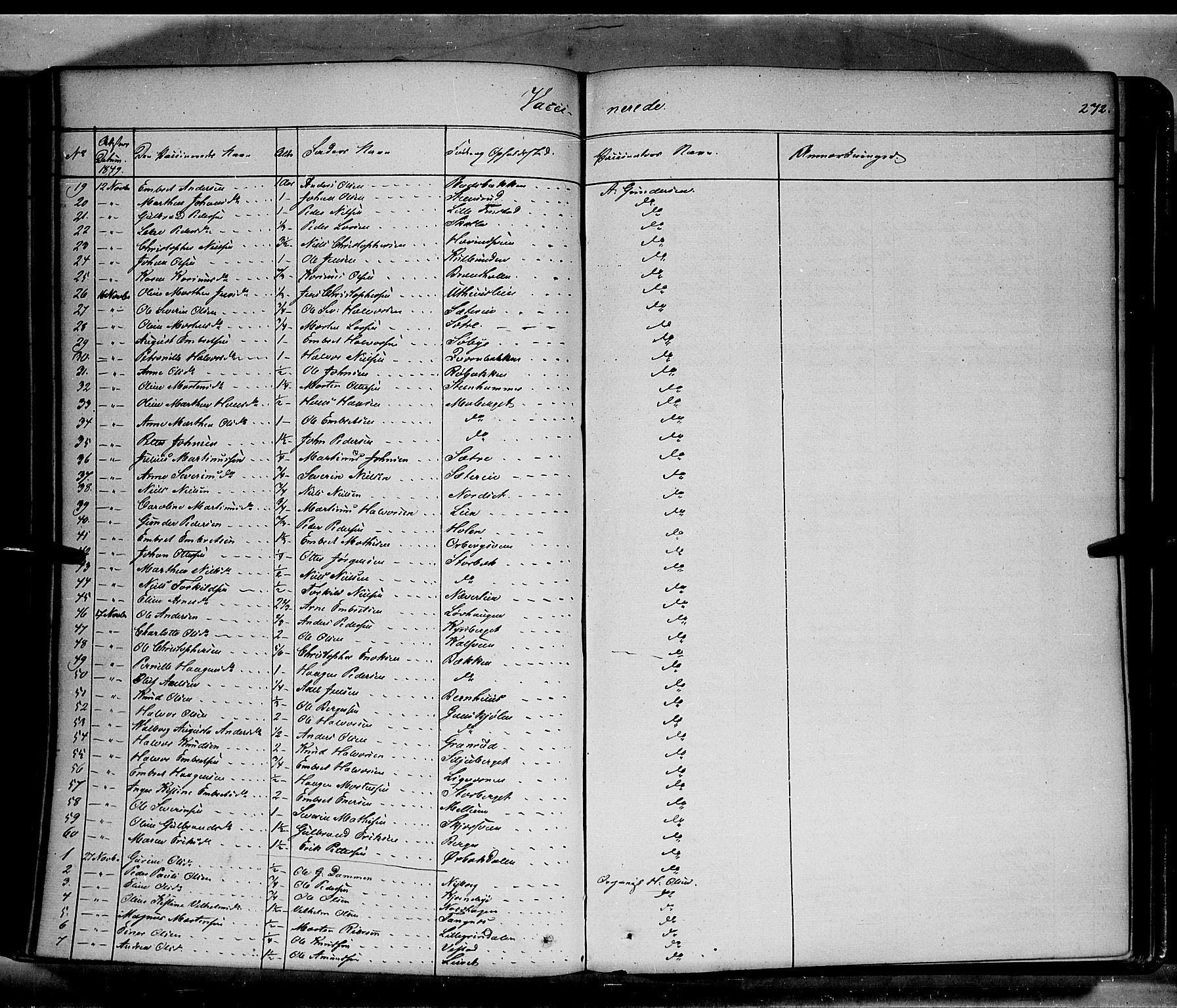 Elverum prestekontor, SAH/PREST-044/H/Ha/Haa/L0009: Parish register (official) no. 9, 1843-1856, p. 272