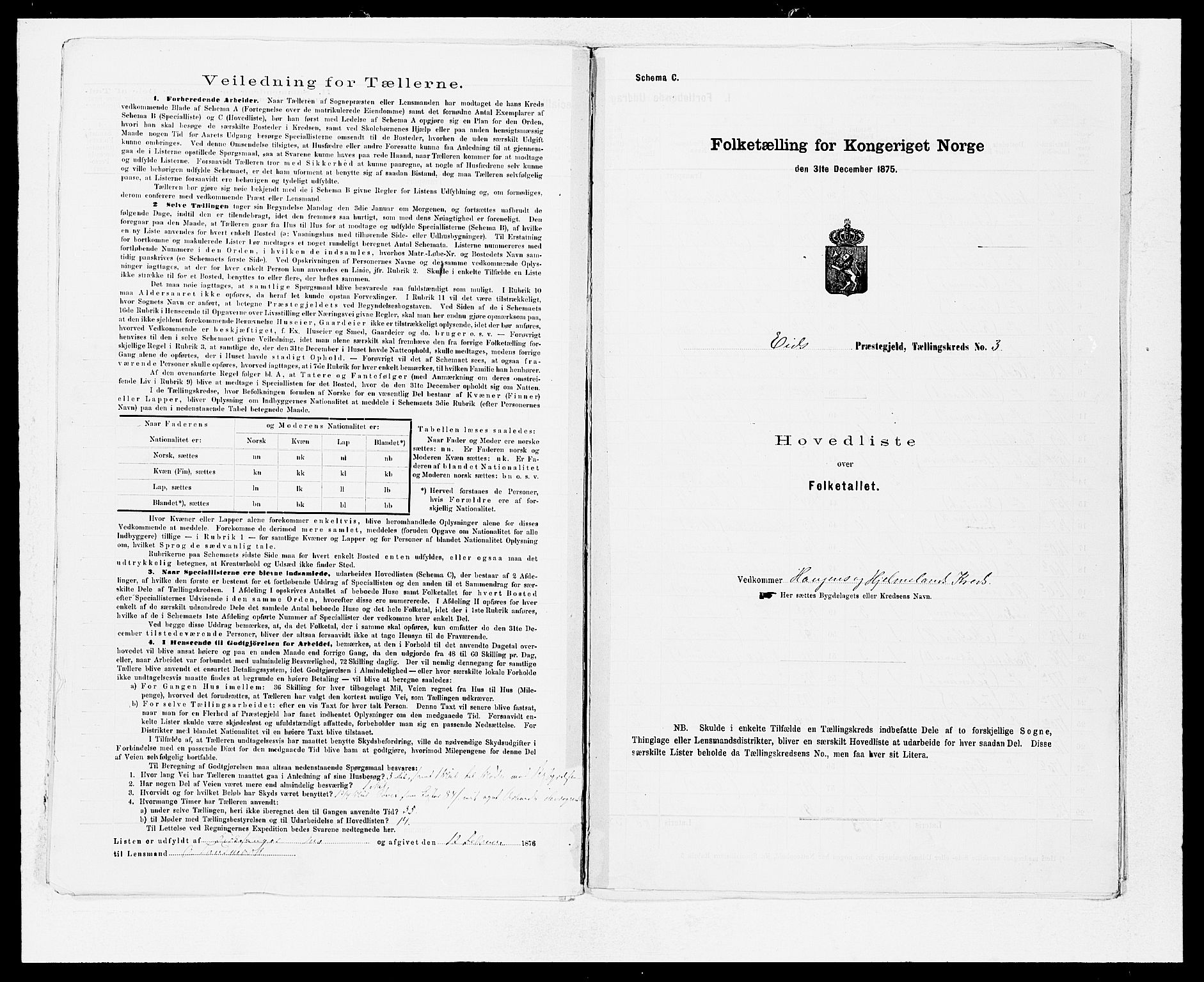 SAB, 1875 Census for 1443P Eid, 1875, p. 6