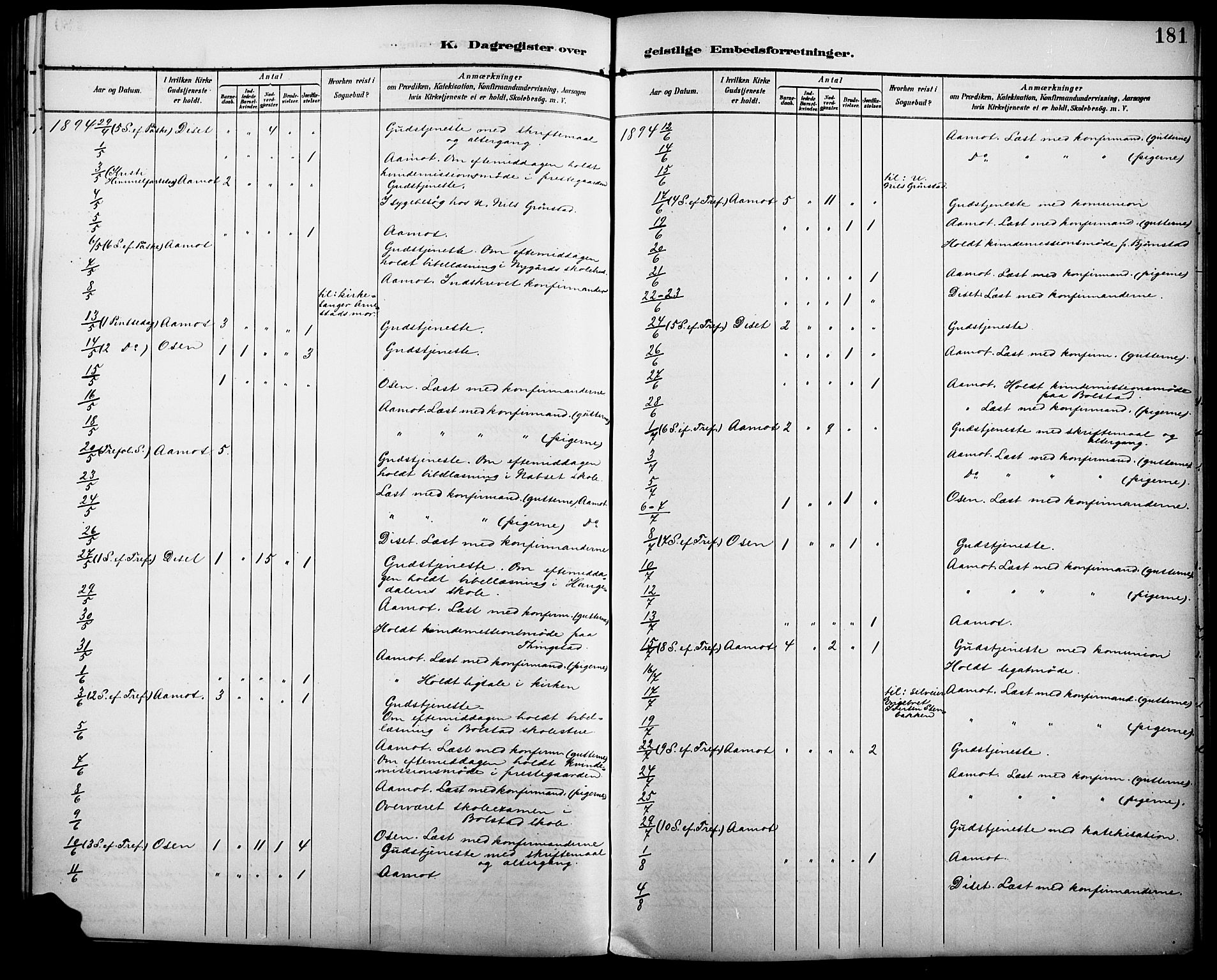 Åmot prestekontor, Hedmark, AV/SAH-PREST-056/H/Ha/Haa/L0011: Parish register (official) no. 11, 1890-1897, p. 181