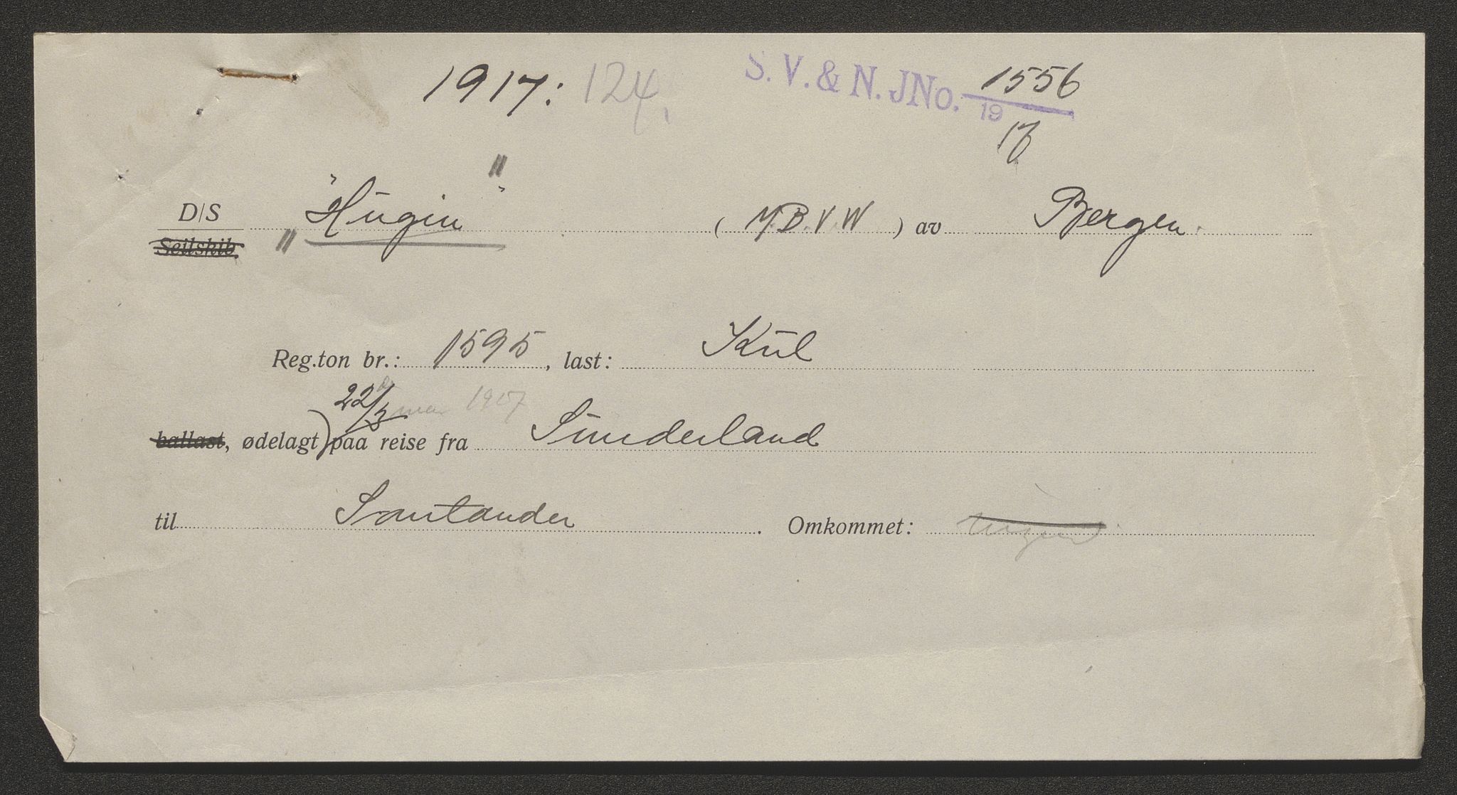Sjøfartsdirektoratet med forløpere, skipsmapper slettede skip, RA/S-4998/F/Fa/L0519: --, 1850-1922, p. 477