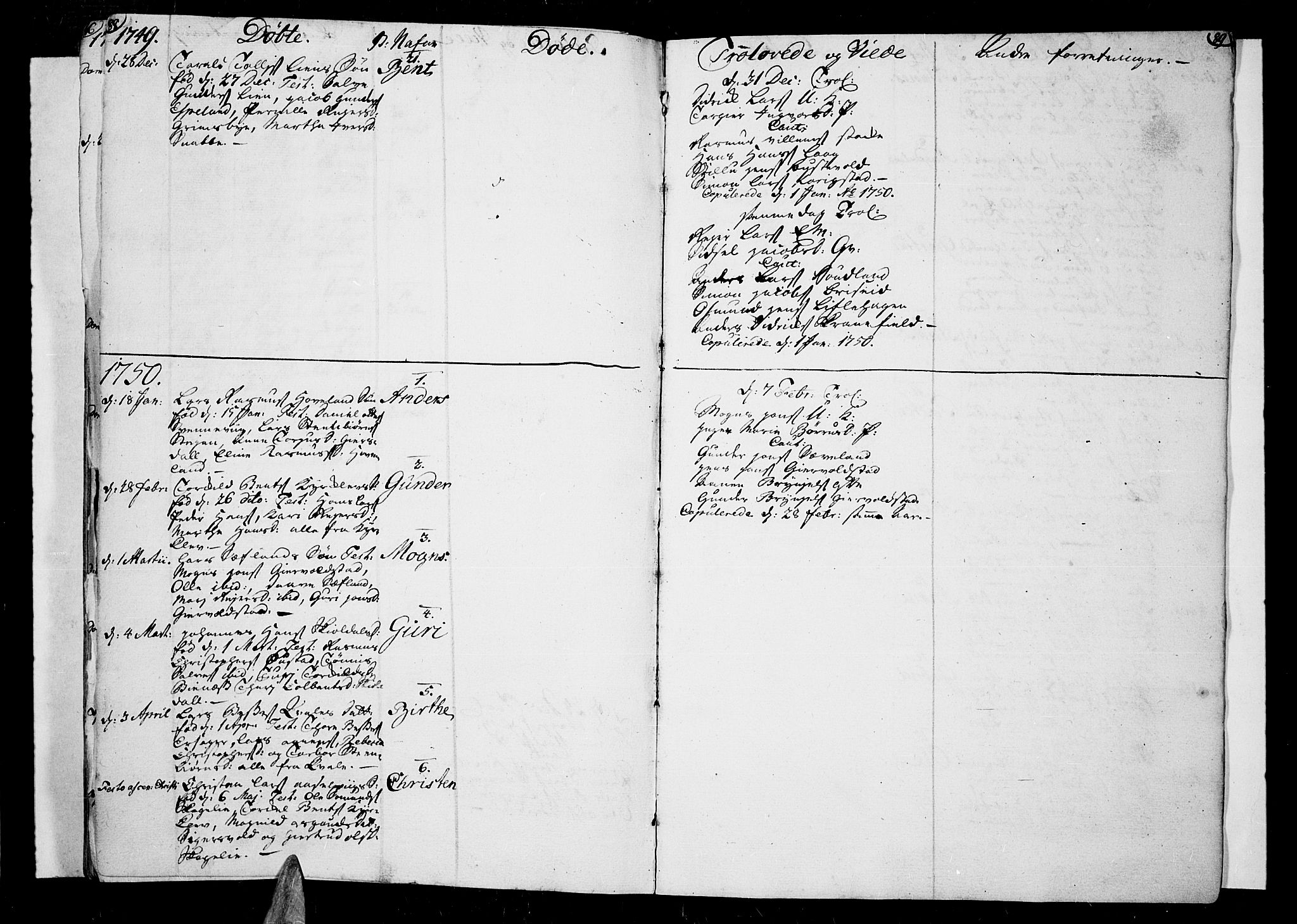 Lista sokneprestkontor, AV/SAK-1111-0027/F/Fa/L0002: Parish register (official) no. A 2 /2, 1726-1753, p. 88-89