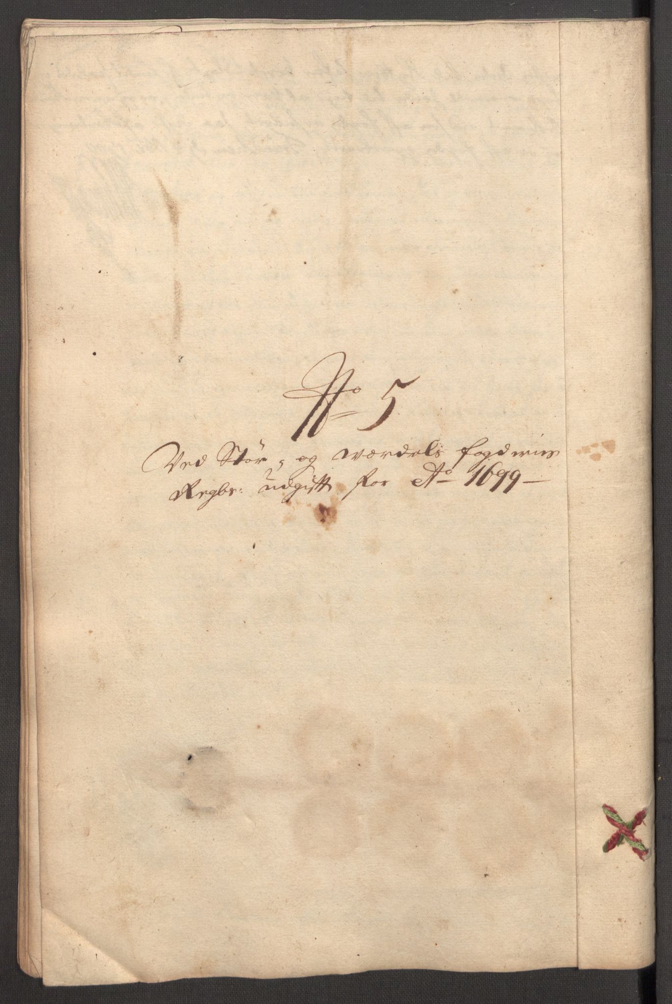 Rentekammeret inntil 1814, Reviderte regnskaper, Fogderegnskap, RA/EA-4092/R62/L4191: Fogderegnskap Stjørdal og Verdal, 1699, p. 271