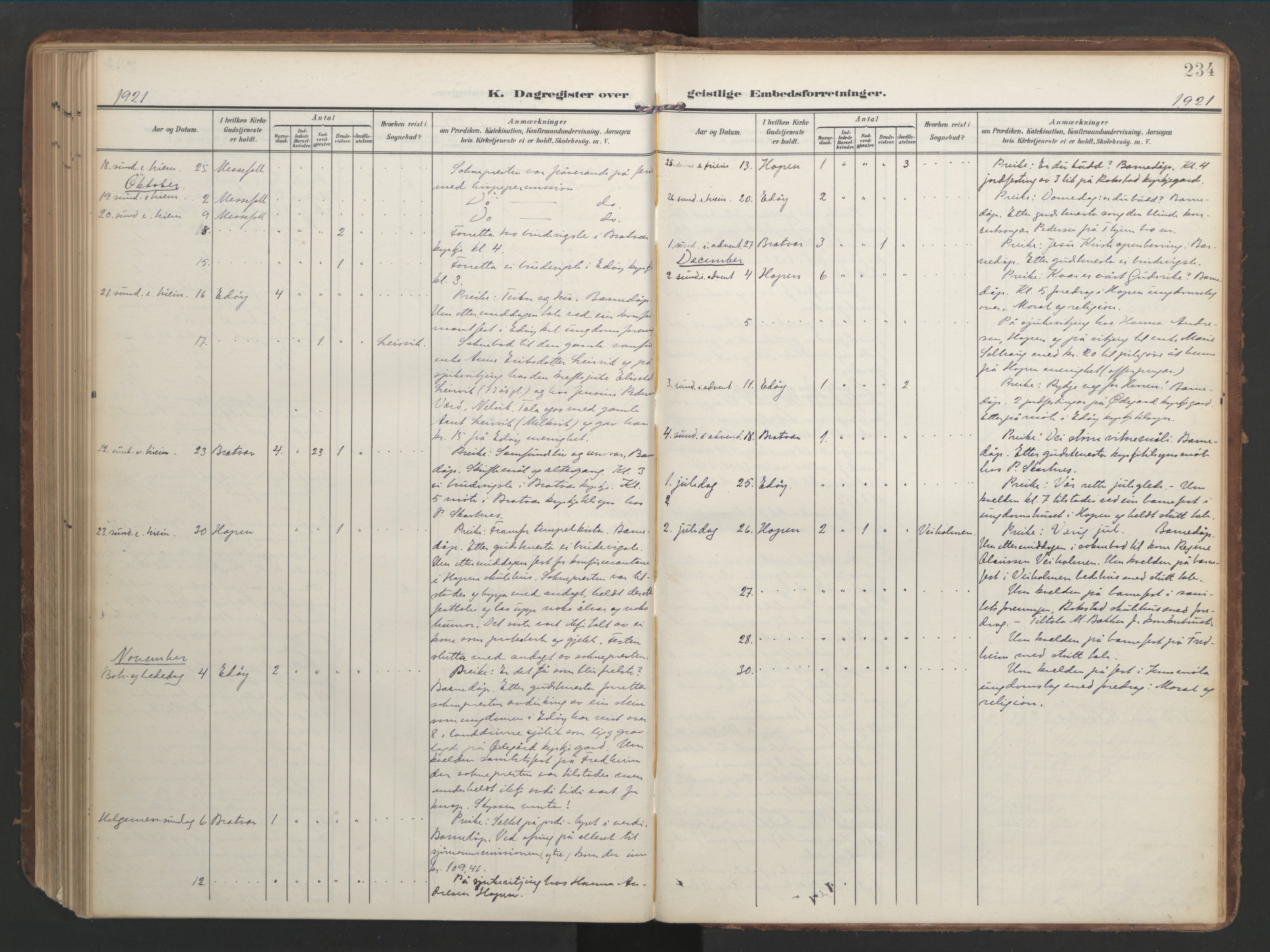 Ministerialprotokoller, klokkerbøker og fødselsregistre - Møre og Romsdal, AV/SAT-A-1454/583/L0955: Parish register (official) no. 583A02, 1907-1926, p. 234