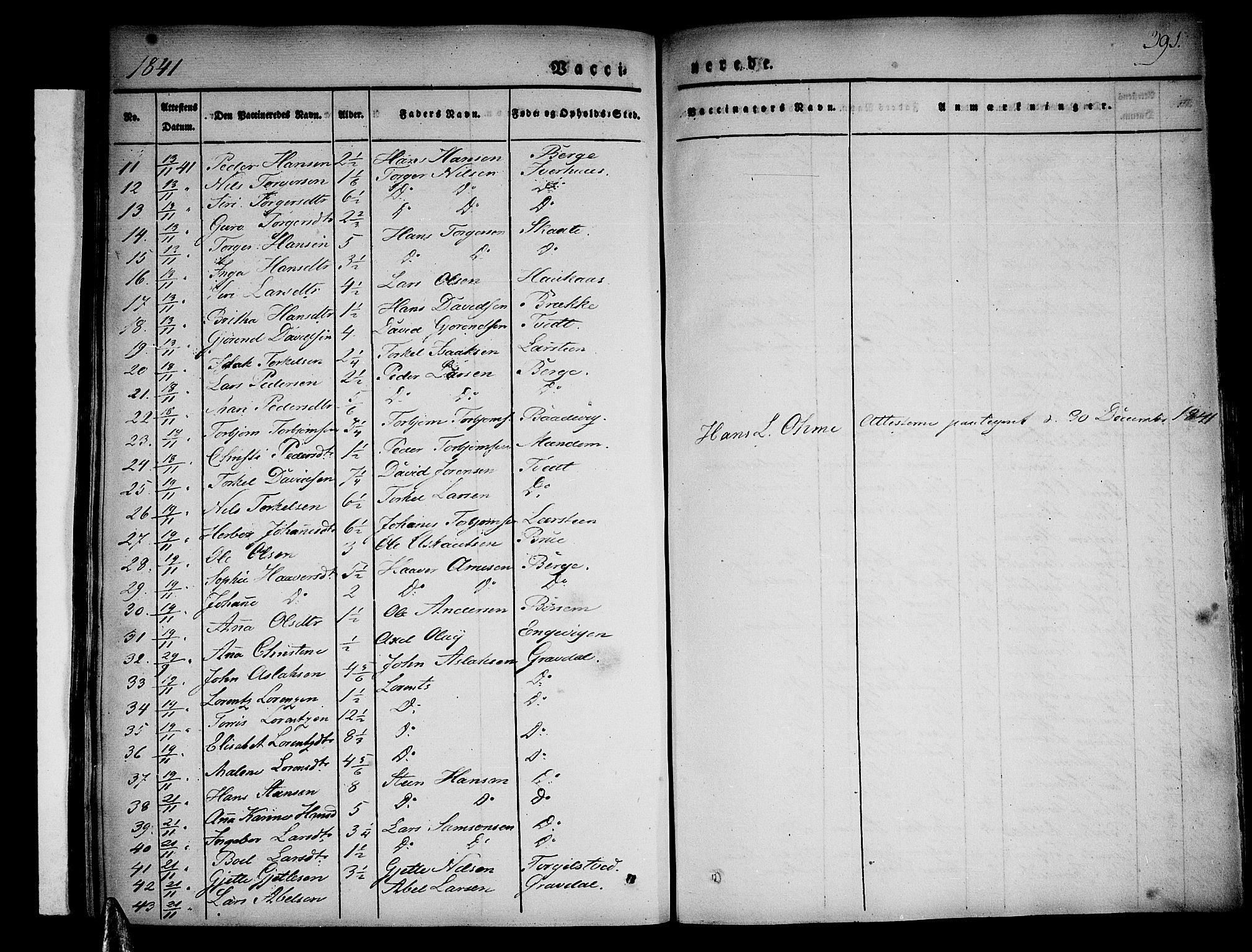 Strandebarm sokneprestembete, AV/SAB-A-78401/H/Haa: Parish register (official) no. A 6, 1826-1843, p. 391