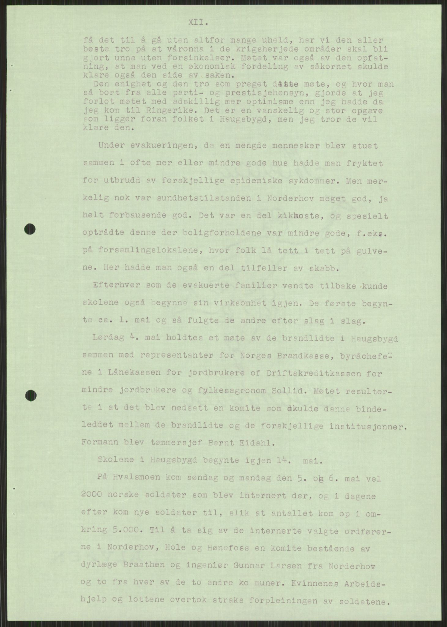 Forsvaret, Forsvarets krigshistoriske avdeling, AV/RA-RAFA-2017/Y/Ya/L0014: II-C-11-31 - Fylkesmenn.  Rapporter om krigsbegivenhetene 1940., 1940, p. 459