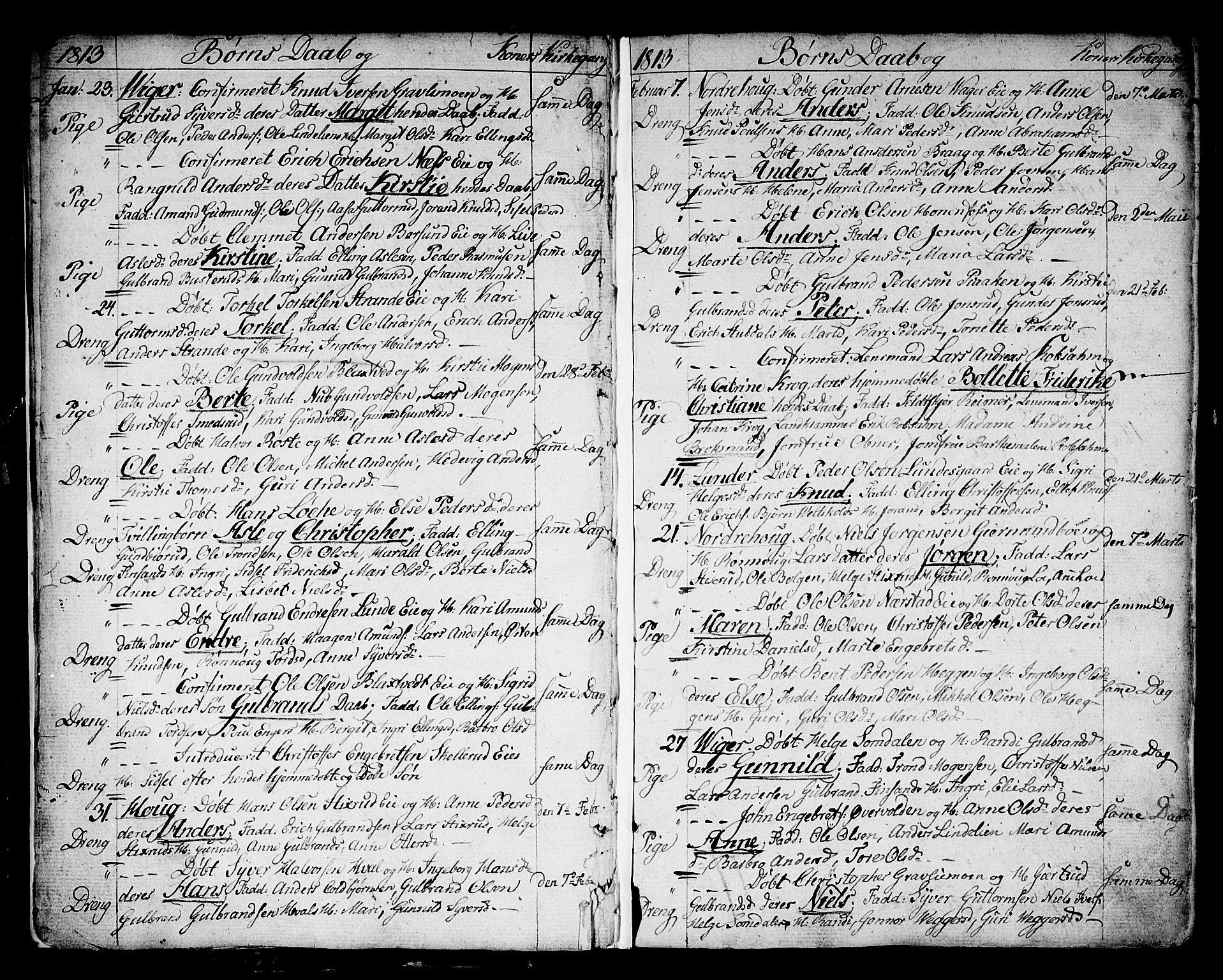 Norderhov kirkebøker, AV/SAKO-A-237/F/Fa/L0007: Parish register (official) no. 7, 1812-1814, p. 9