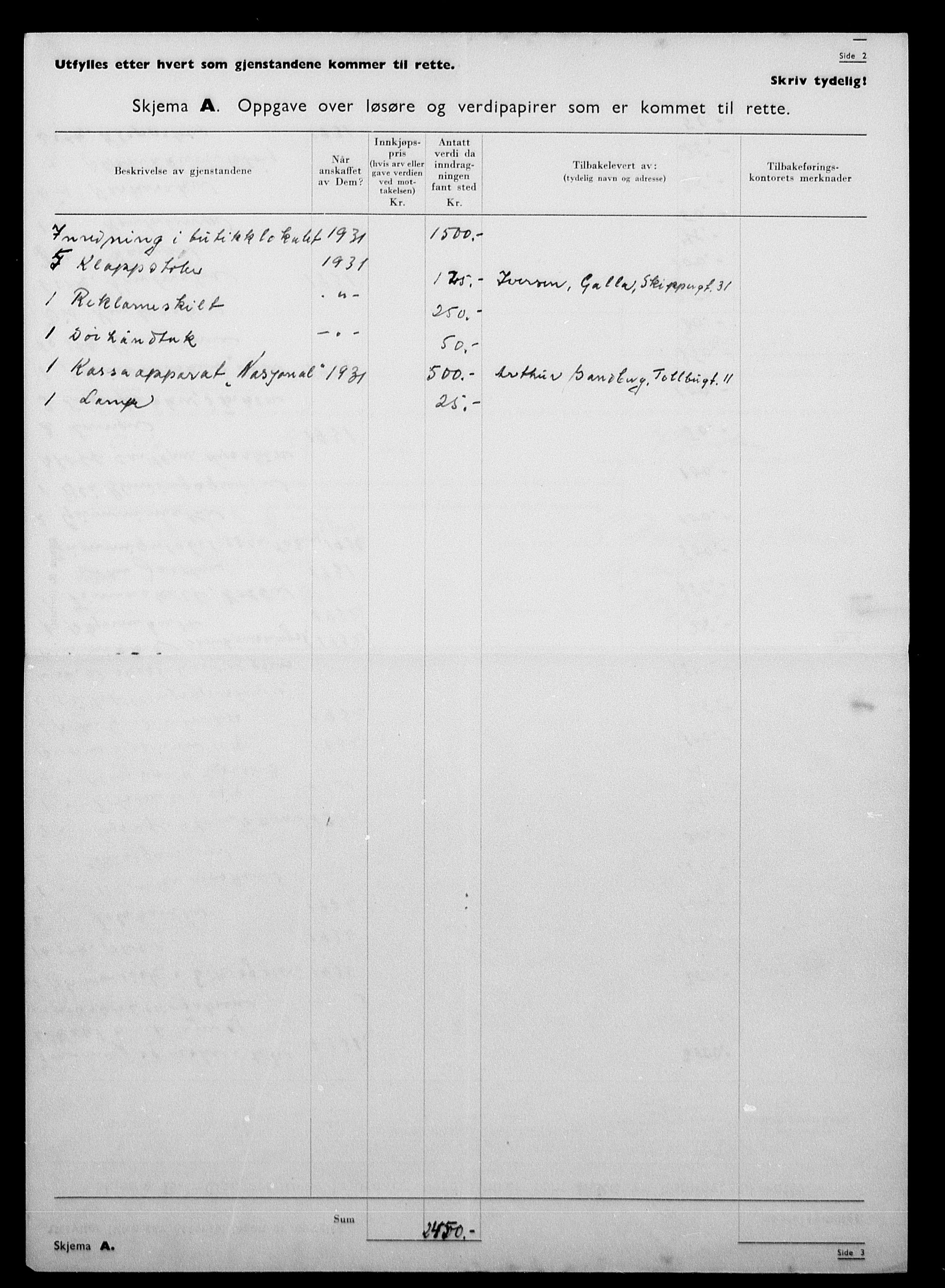 Justisdepartementet, Tilbakeføringskontoret for inndratte formuer, AV/RA-S-1564/H/Hc/Hcc/L0946: --, 1945-1947, p. 8