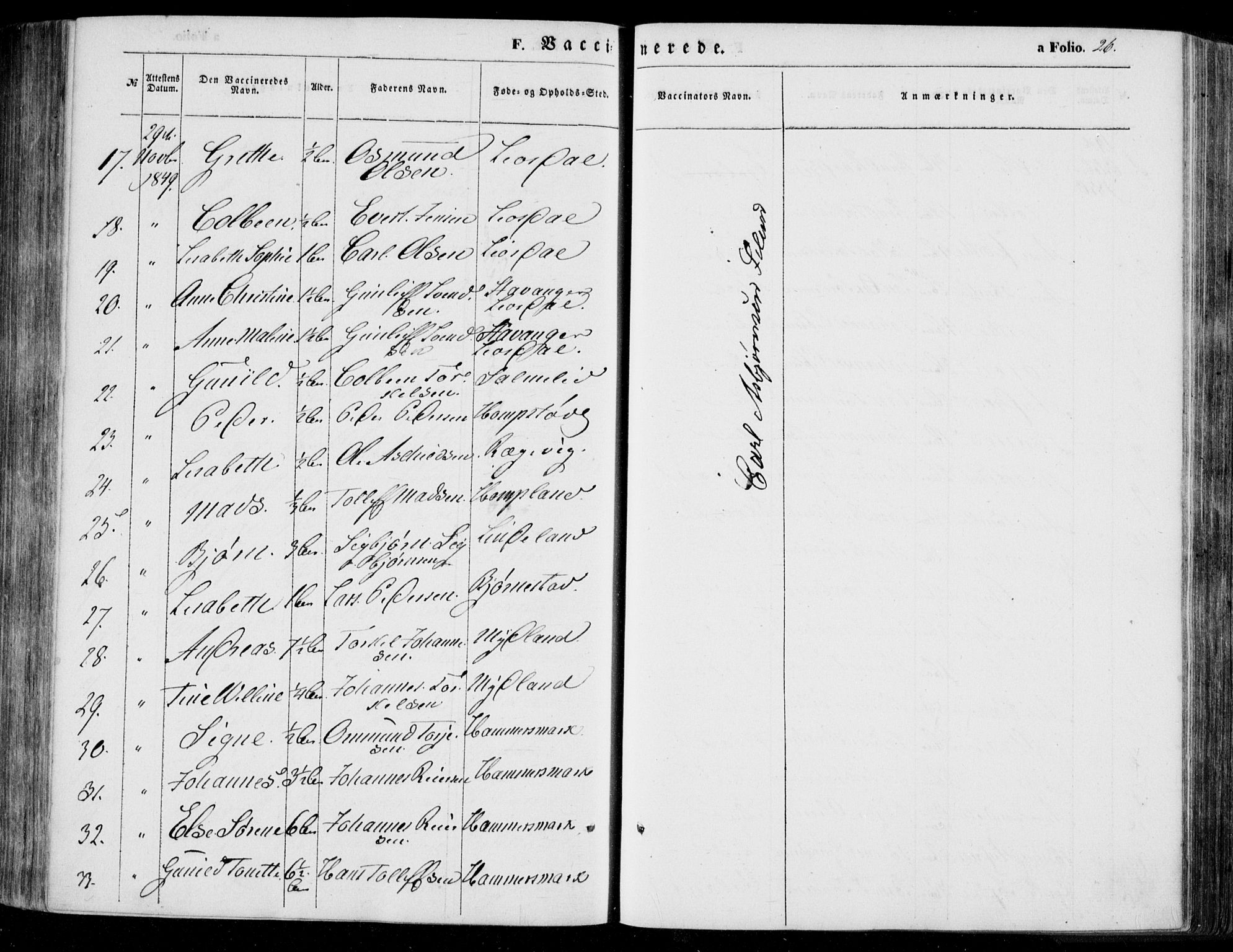 Bakke sokneprestkontor, AV/SAK-1111-0002/F/Fa/Faa/L0005: Parish register (official) no. A 5, 1847-1855, p. 26