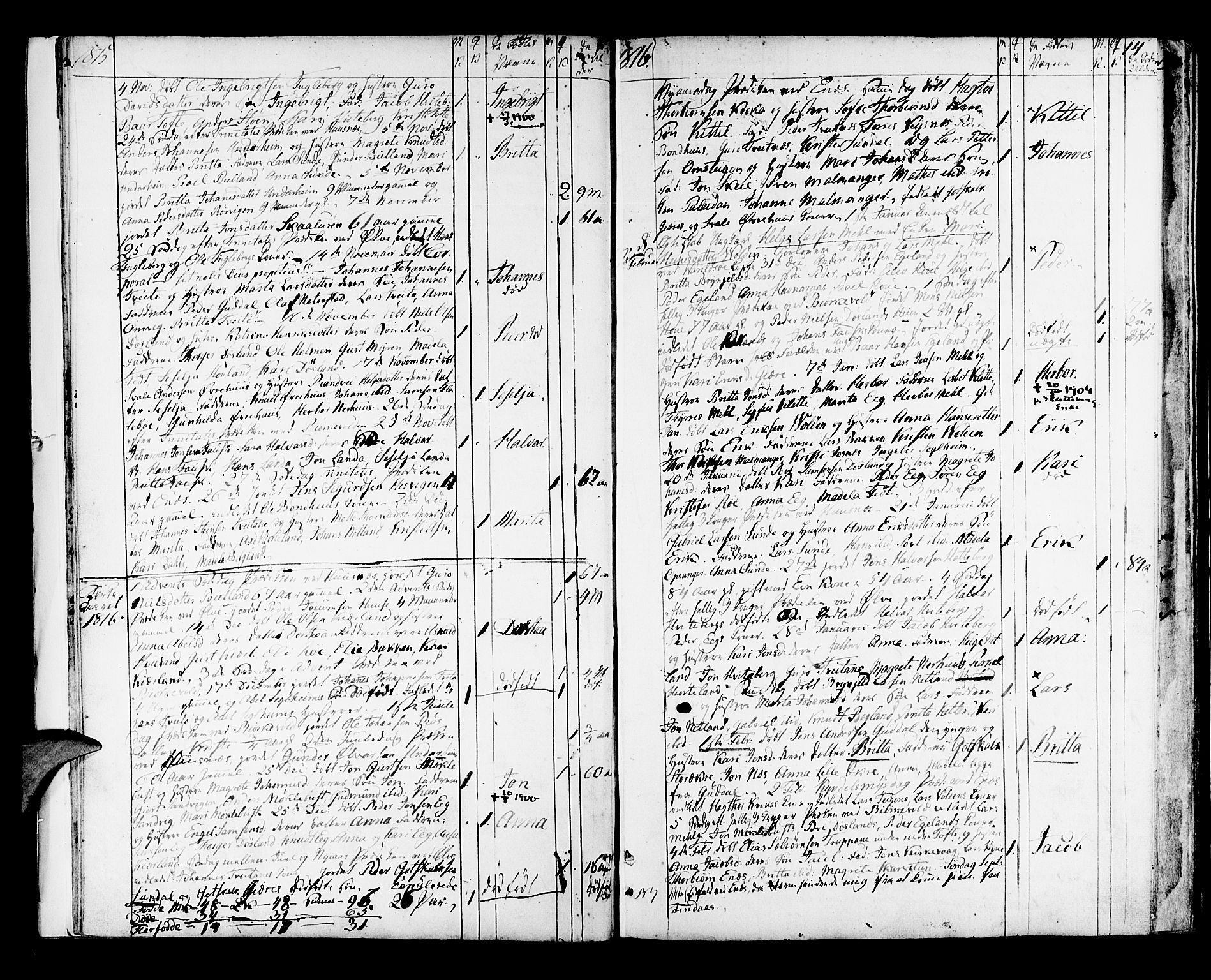 Kvinnherad sokneprestembete, SAB/A-76401/H/Haa: Parish register (official) no. A 5, 1811-1835, p. 14