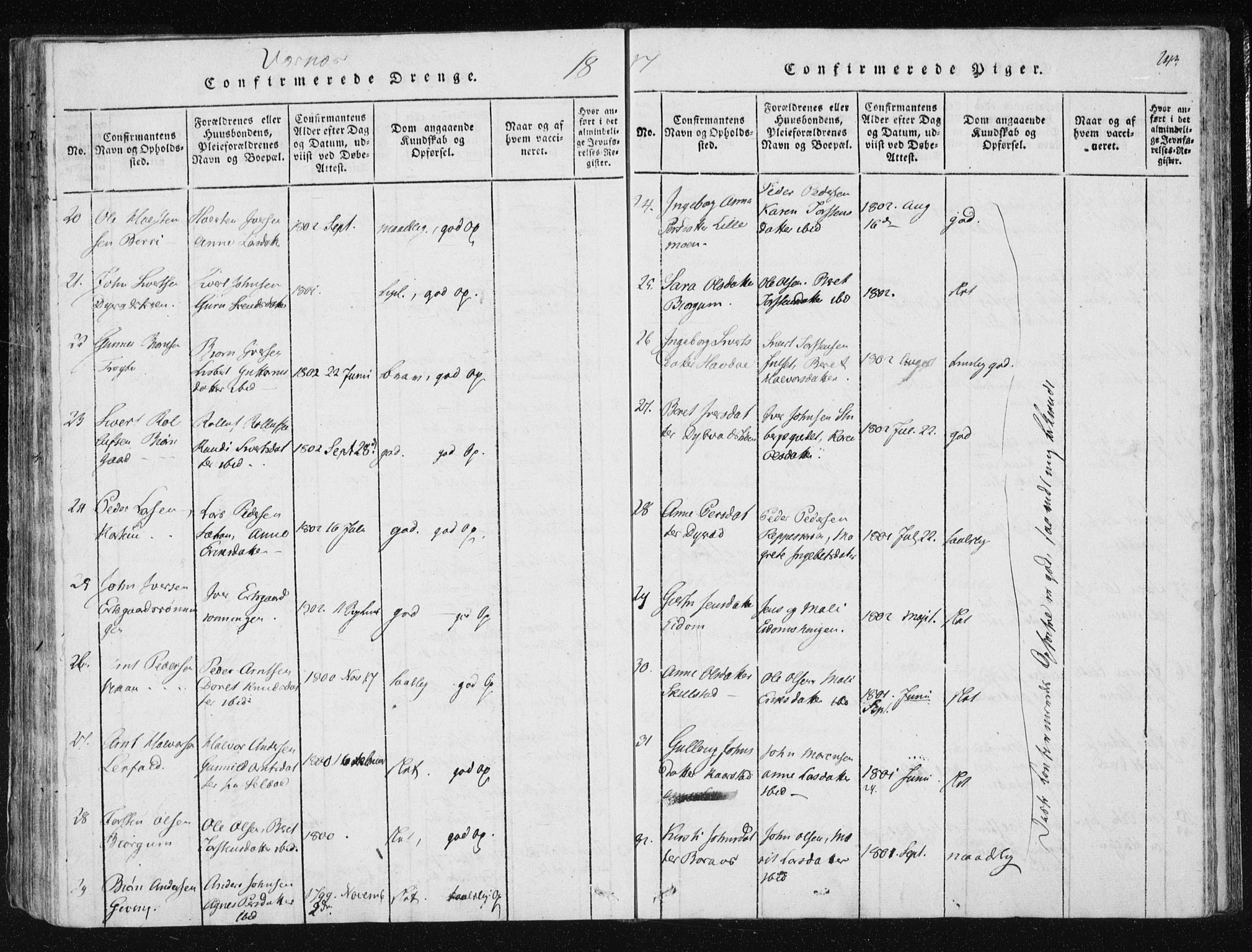 Ministerialprotokoller, klokkerbøker og fødselsregistre - Nord-Trøndelag, AV/SAT-A-1458/709/L0061: Parish register (official) no. 709A08 /1, 1815-1819, p. 243