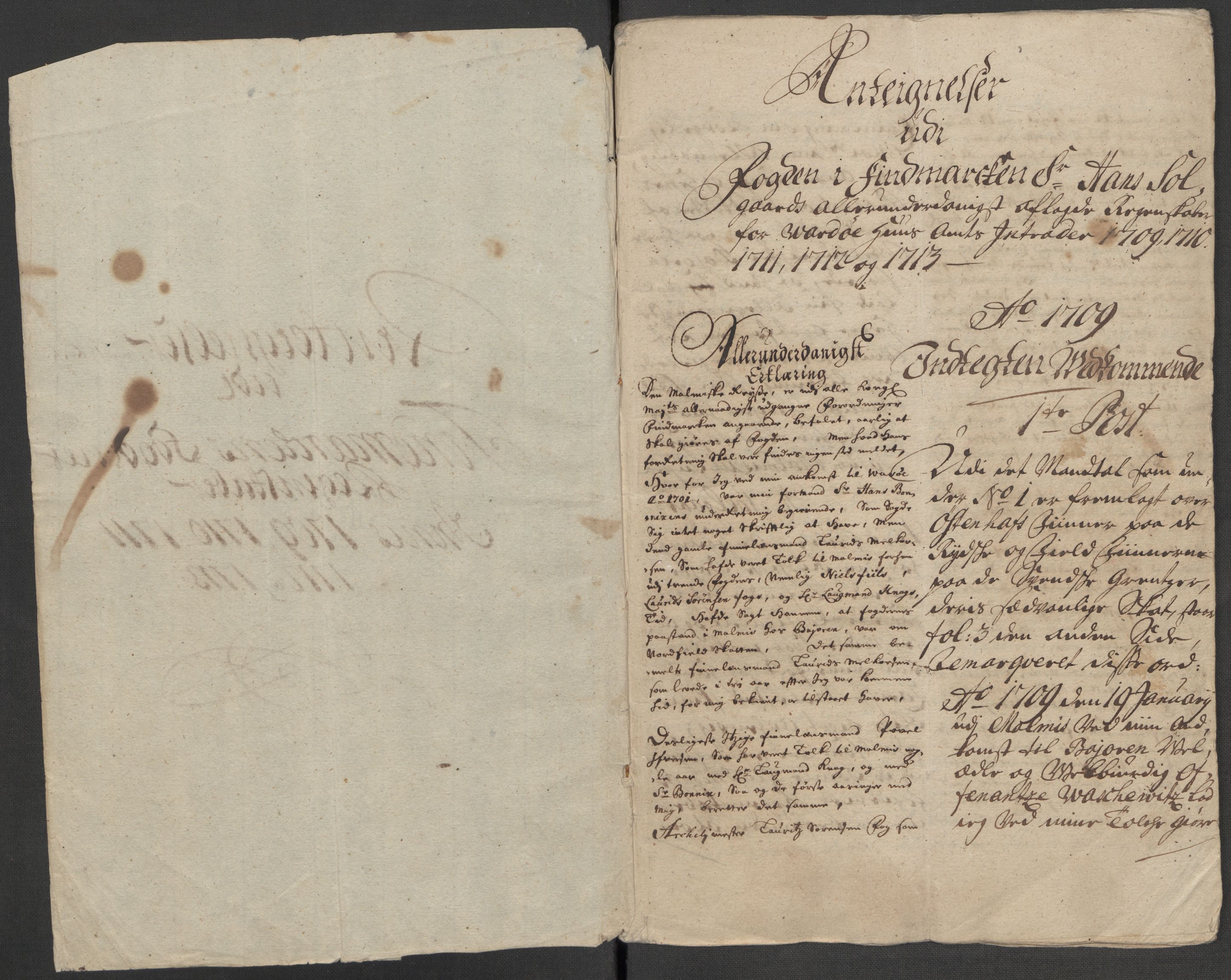 Rentekammeret inntil 1814, Reviderte regnskaper, Fogderegnskap, AV/RA-EA-4092/R69/L4856: Fogderegnskap Finnmark/Vardøhus, 1713-1715, p. 539