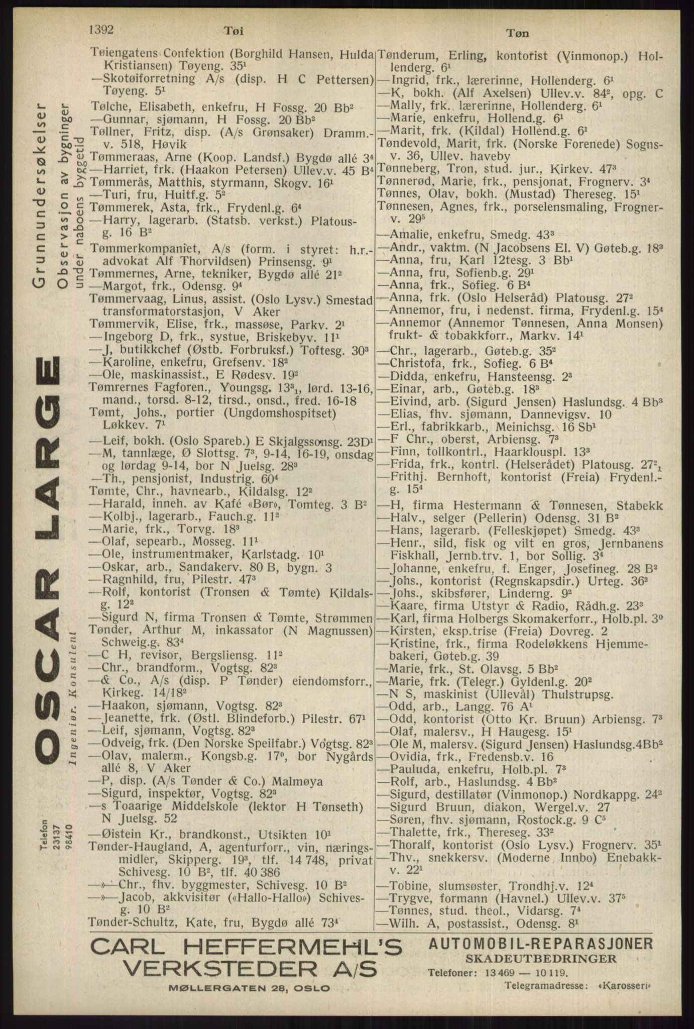 Kristiania/Oslo adressebok, PUBL/-, 1934, p. 1392