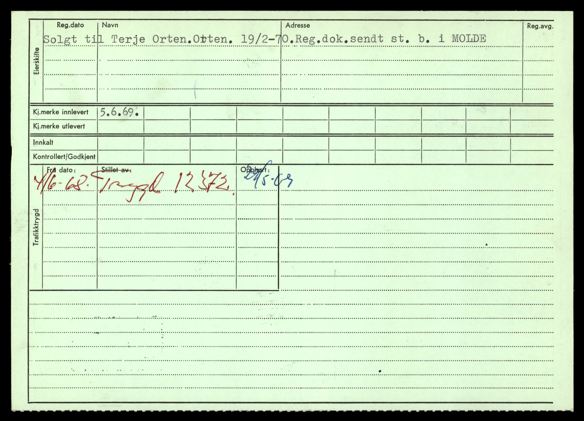 Møre og Romsdal vegkontor - Ålesund trafikkstasjon, AV/SAT-A-4099/F/Fe/L0041: Registreringskort for kjøretøy T 13710 - T 13905, 1927-1998, p. 1086