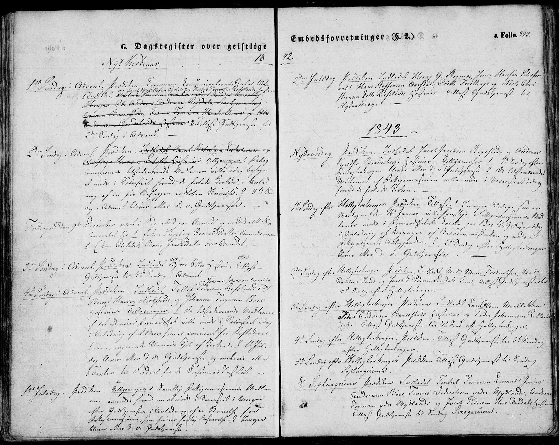 Sokndal sokneprestkontor, SAST/A-101808: Parish register (official) no. A 8.2, 1842-1857, p. 393