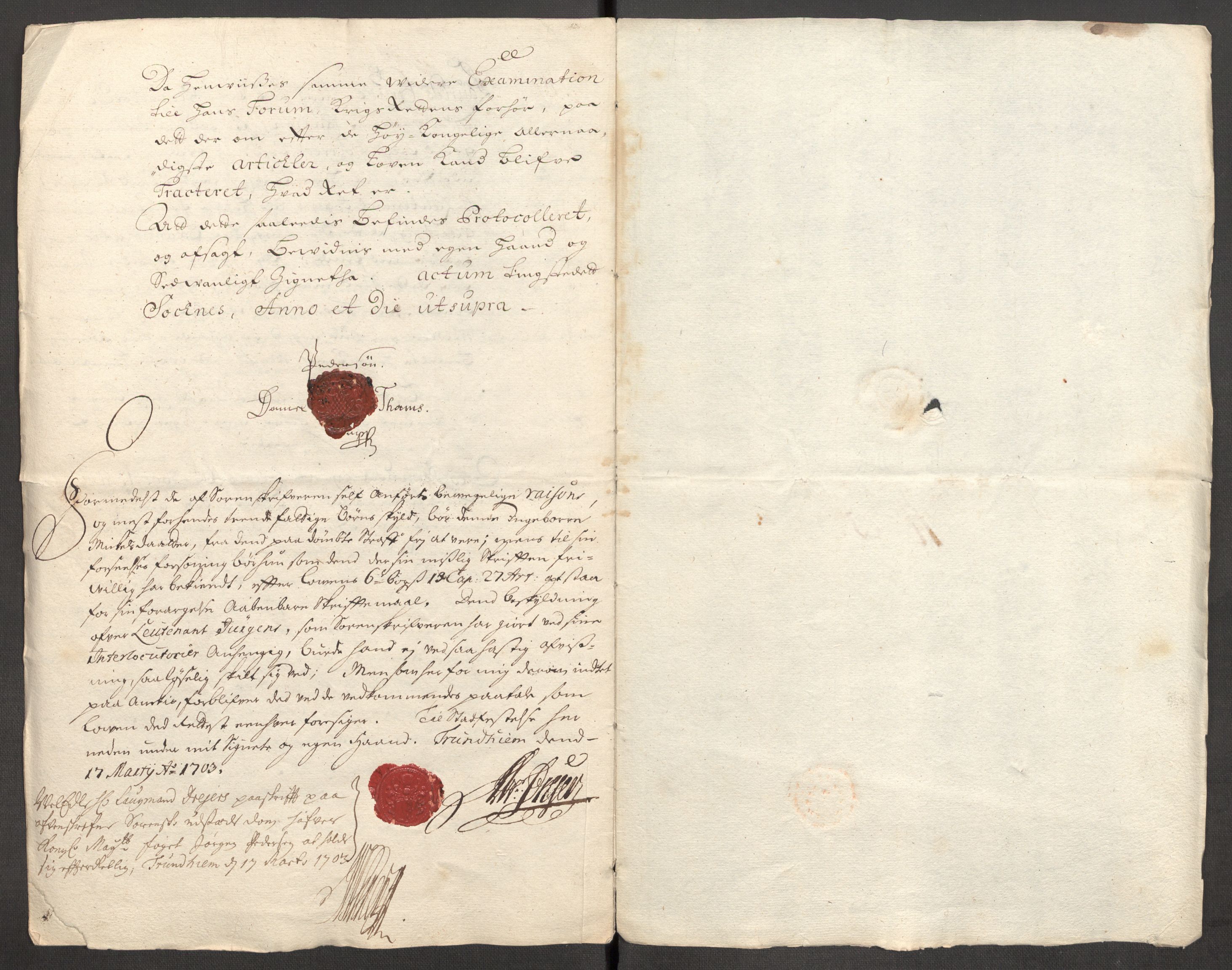 Rentekammeret inntil 1814, Reviderte regnskaper, Fogderegnskap, RA/EA-4092/R60/L3953: Fogderegnskap Orkdal og Gauldal, 1703, p. 413