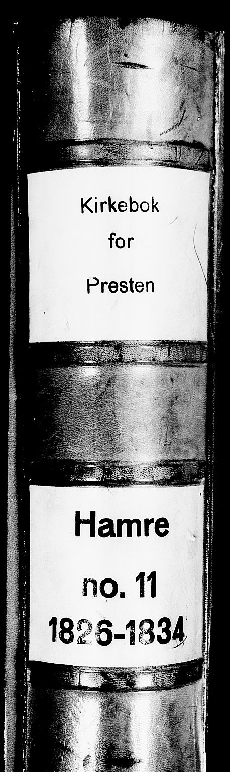 Hamre sokneprestembete, AV/SAB-A-75501/H/Ha/Haa/Haaa/L0011: Parish register (official) no. A 11, 1826-1834