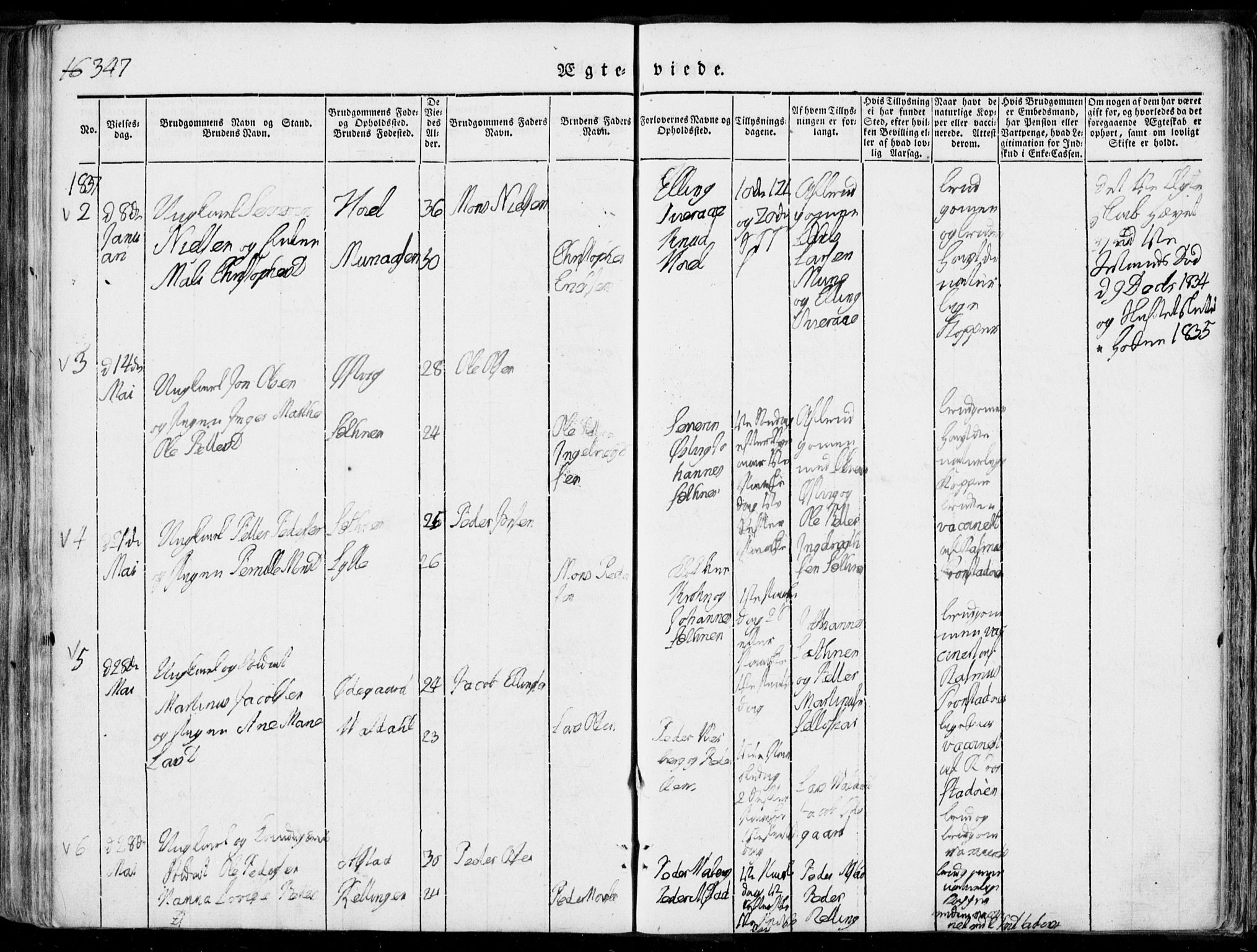 Ministerialprotokoller, klokkerbøker og fødselsregistre - Møre og Romsdal, AV/SAT-A-1454/519/L0248: Parish register (official) no. 519A07, 1829-1860, p. 347