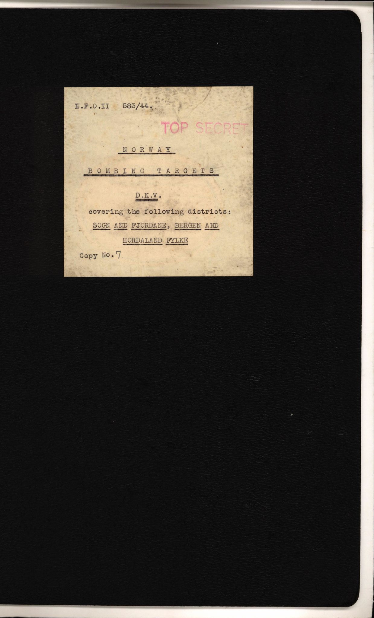 Forsvaret, Forsvarets overkommando II, AV/RA-RAFA-3915/D/Dd/L0017: Sogn og Fjordane / Hordaland, 1943-1945, p. 98