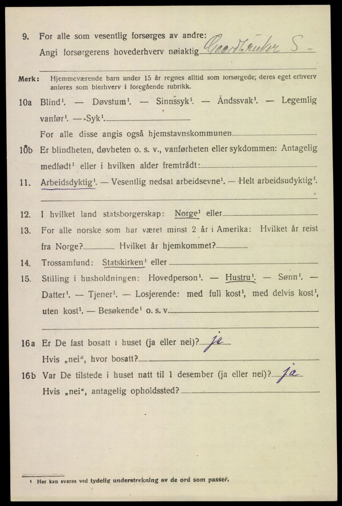 SAK, 1920 census for Bakke, 1920, p. 597