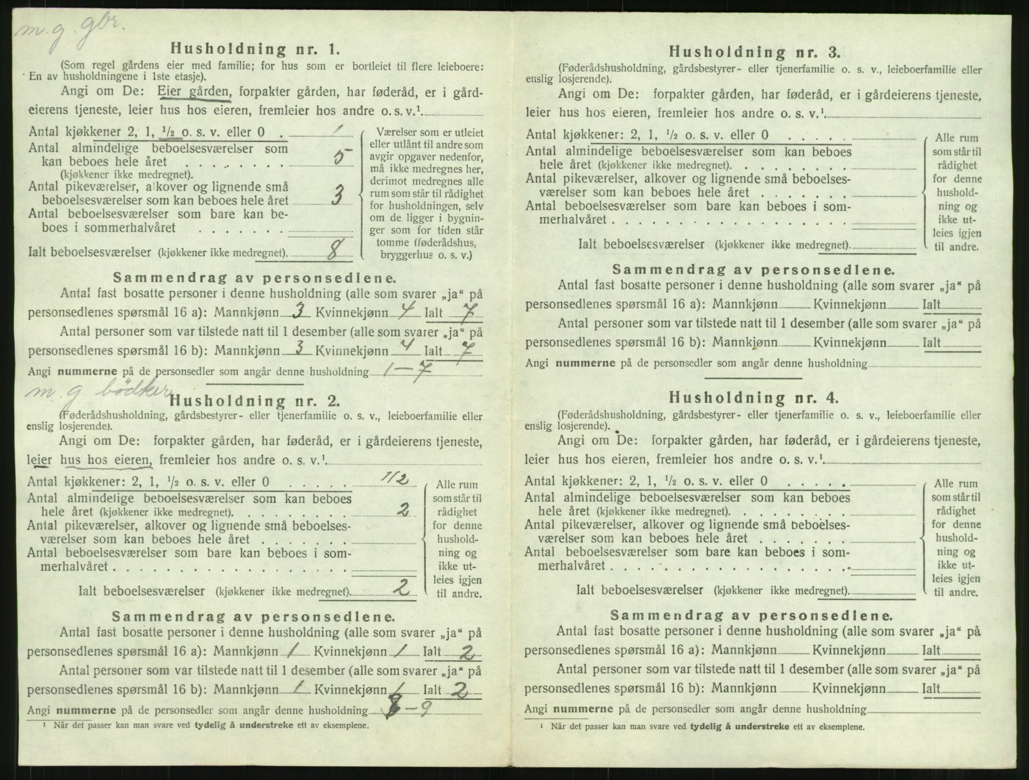 SAT, 1920 census for Surnadal, 1920, p. 996