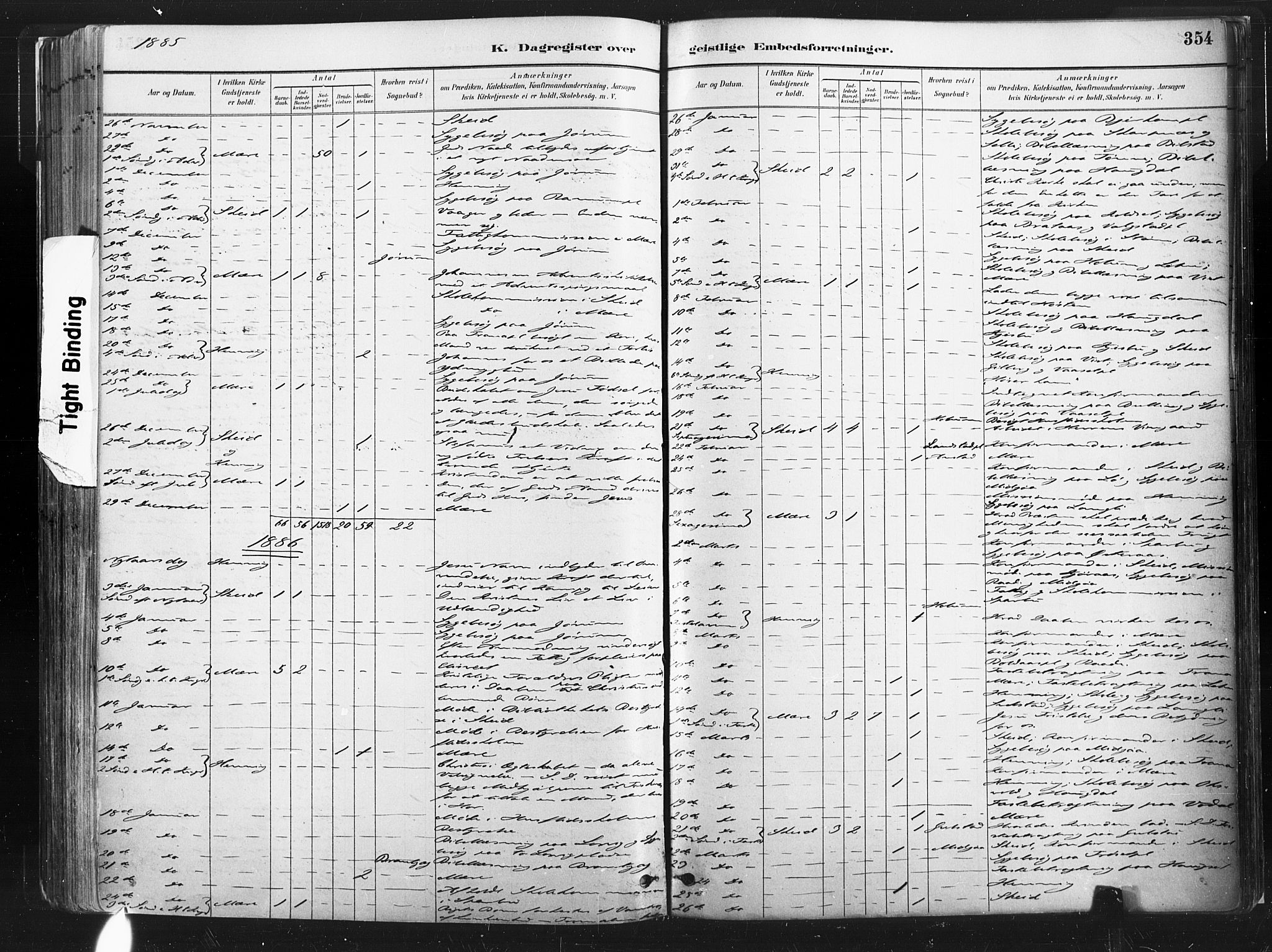 Ministerialprotokoller, klokkerbøker og fødselsregistre - Nord-Trøndelag, SAT/A-1458/735/L0351: Parish register (official) no. 735A10, 1884-1908, p. 354
