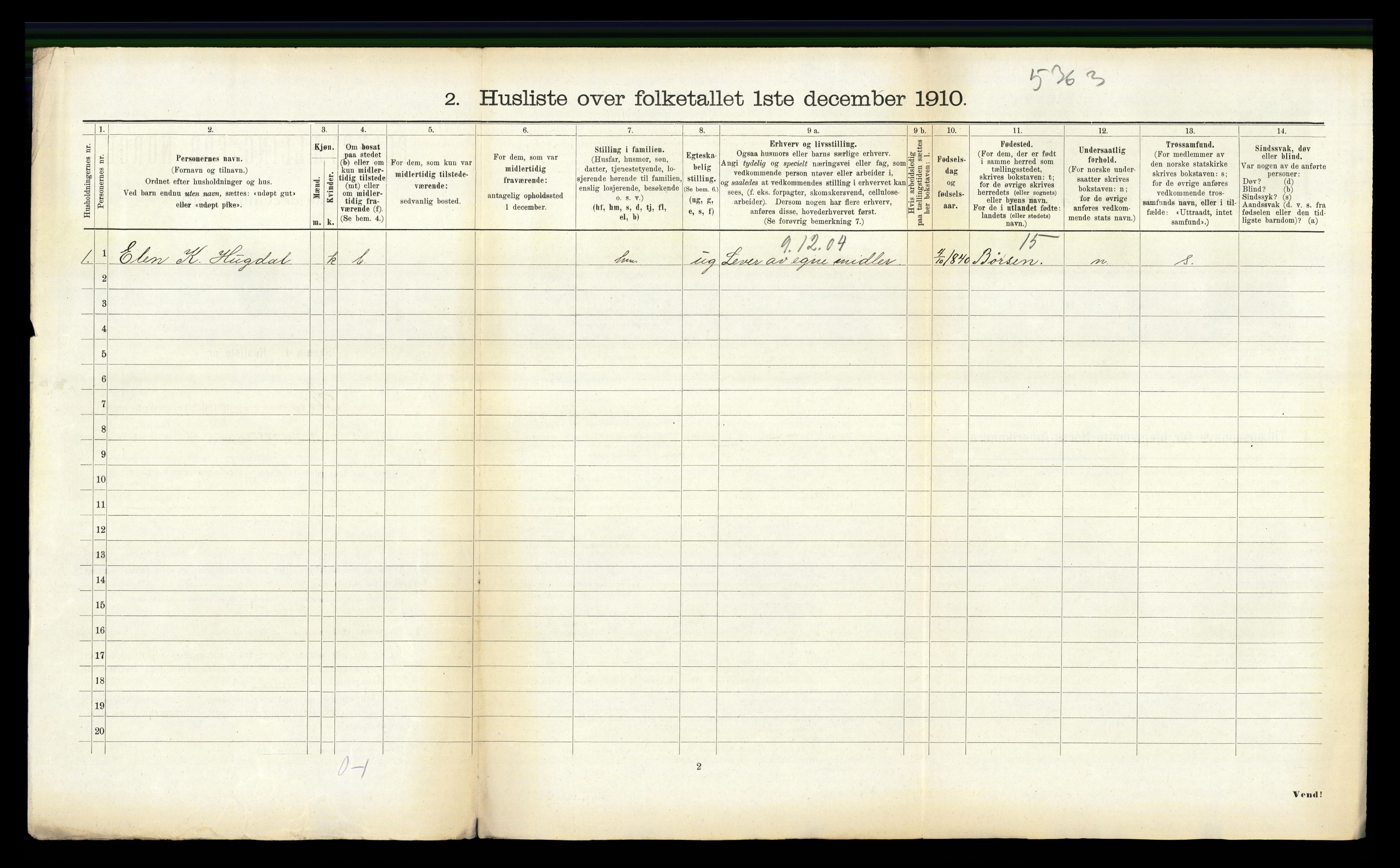RA, 1910 census for Støren, 1910, p. 549