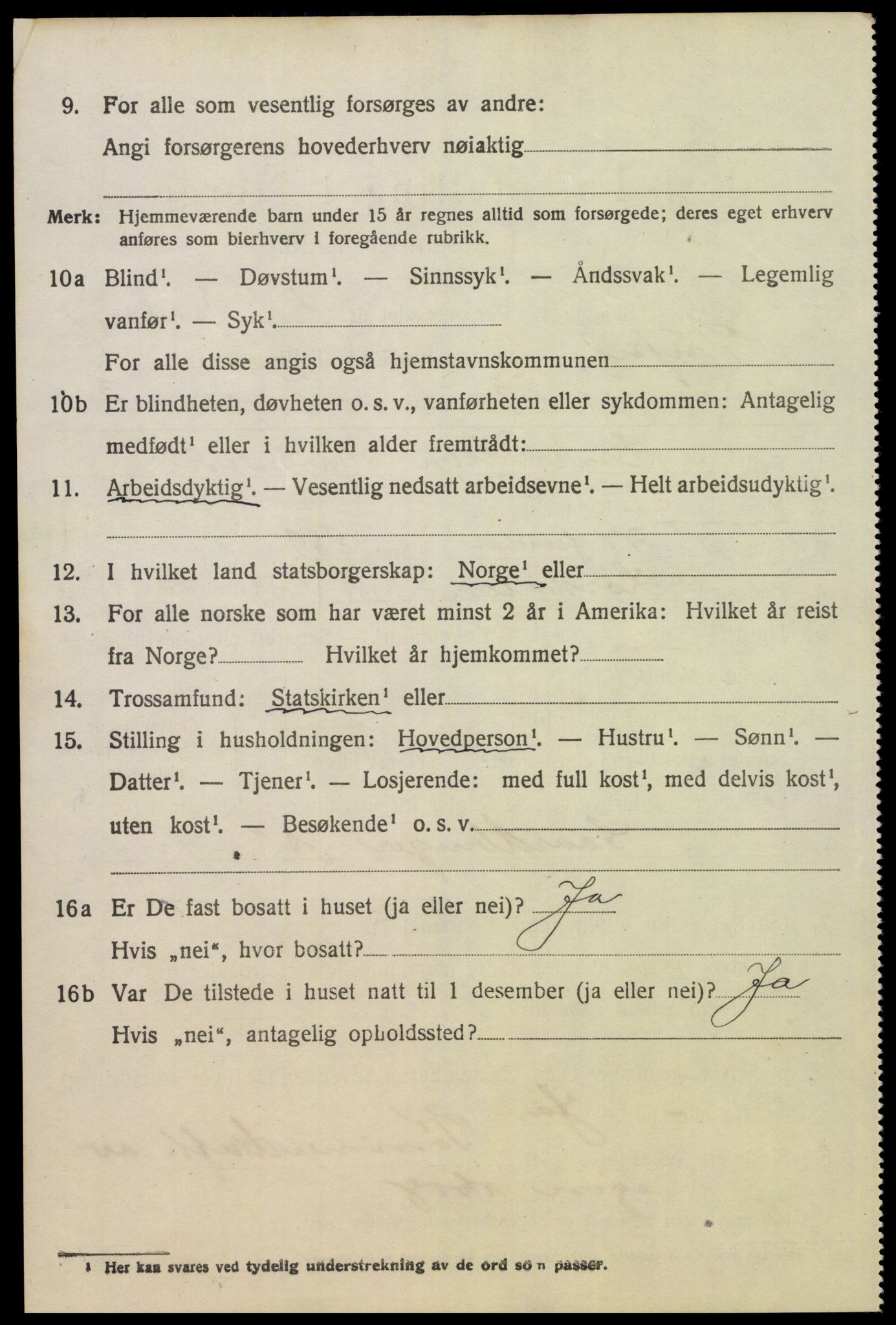 SAH, 1920 census for Trysil, 1920, p. 4104