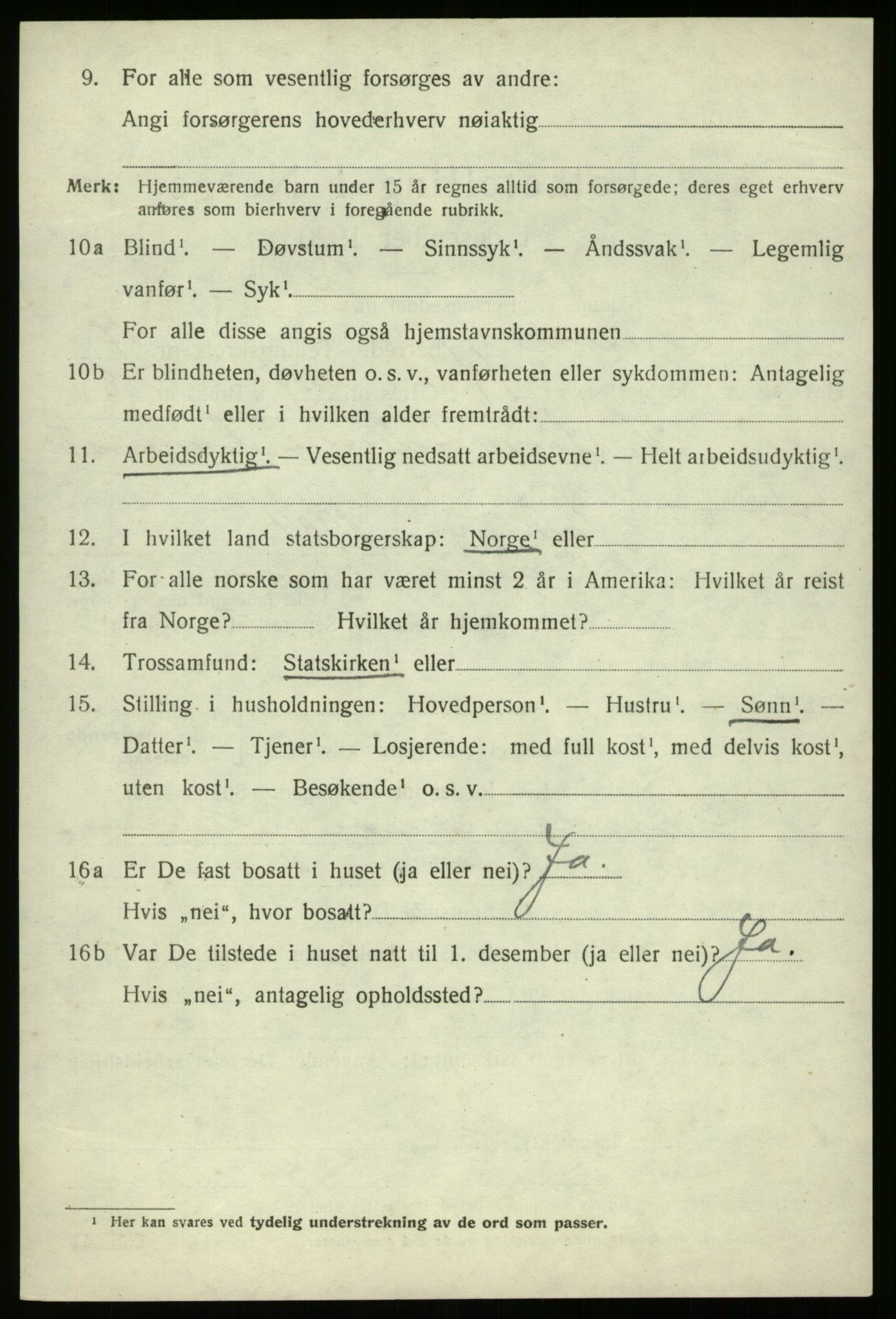 SAB, 1920 census for Davik, 1920, p. 8130