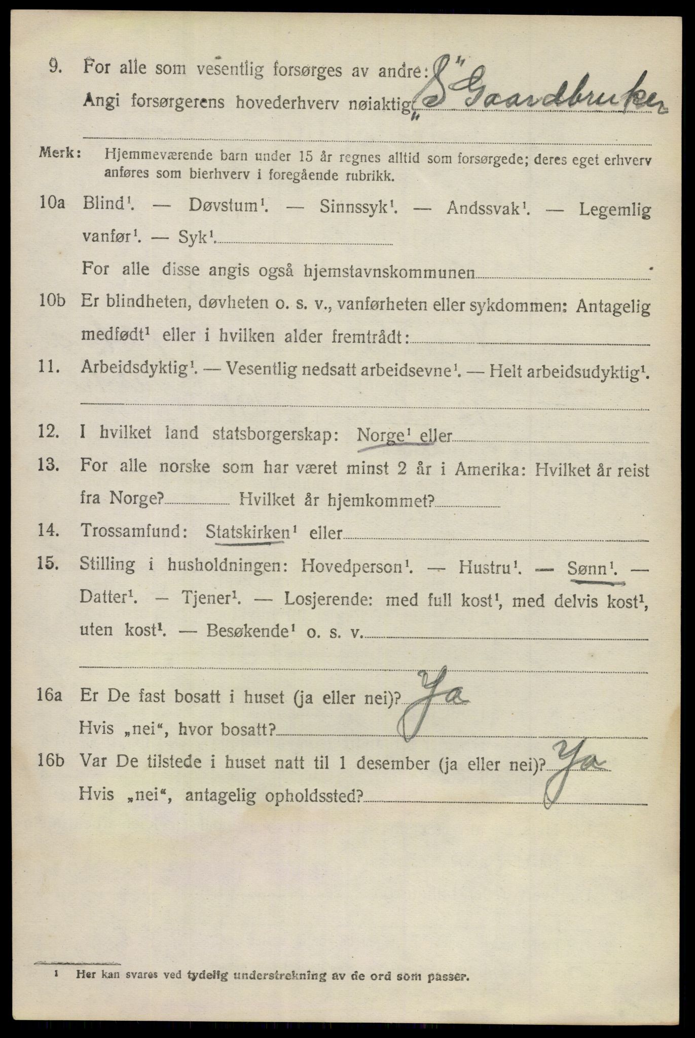 SAO, 1920 census for Tune, 1920, p. 3777