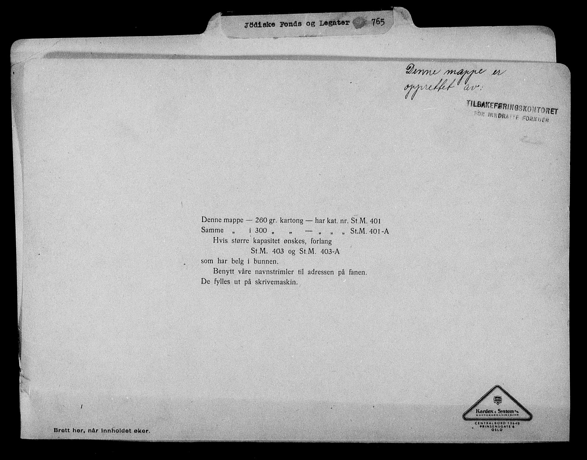 Justisdepartementet, Tilbakeføringskontoret for inndratte formuer, AV/RA-S-1564/H/Hc/Hcc/L0948: --, 1945-1947, p. 377