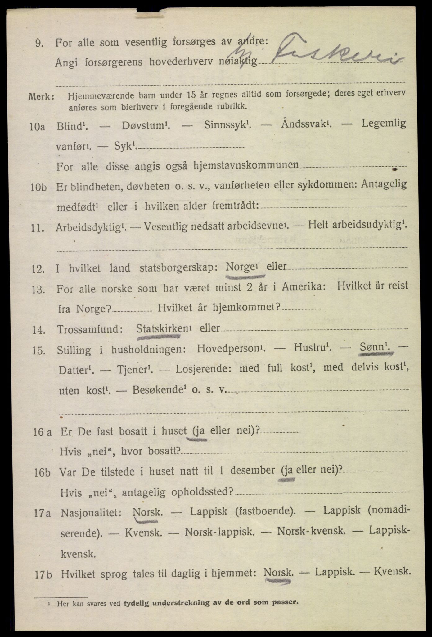 SAT, 1920 census for Borge, 1920, p. 4722