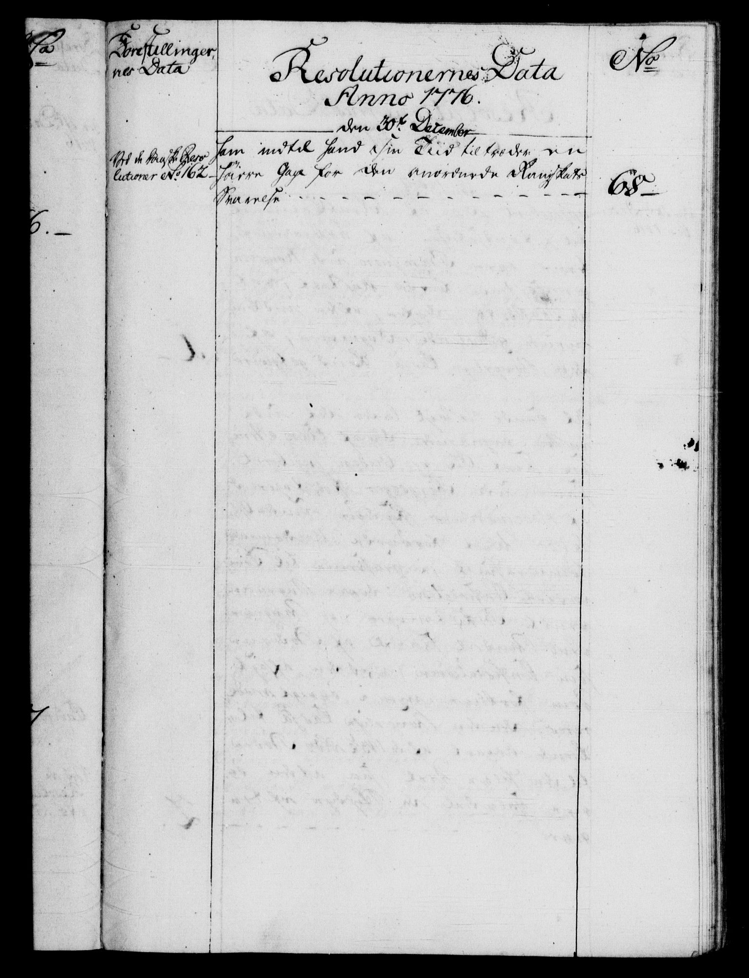Rentekammeret, Kammerkanselliet, RA/EA-3111/G/Gf/Gfb/L0009: Register til norske relasjons- og resolusjonsprotokoller (merket RK 52.104), 1773-1780, p. 81