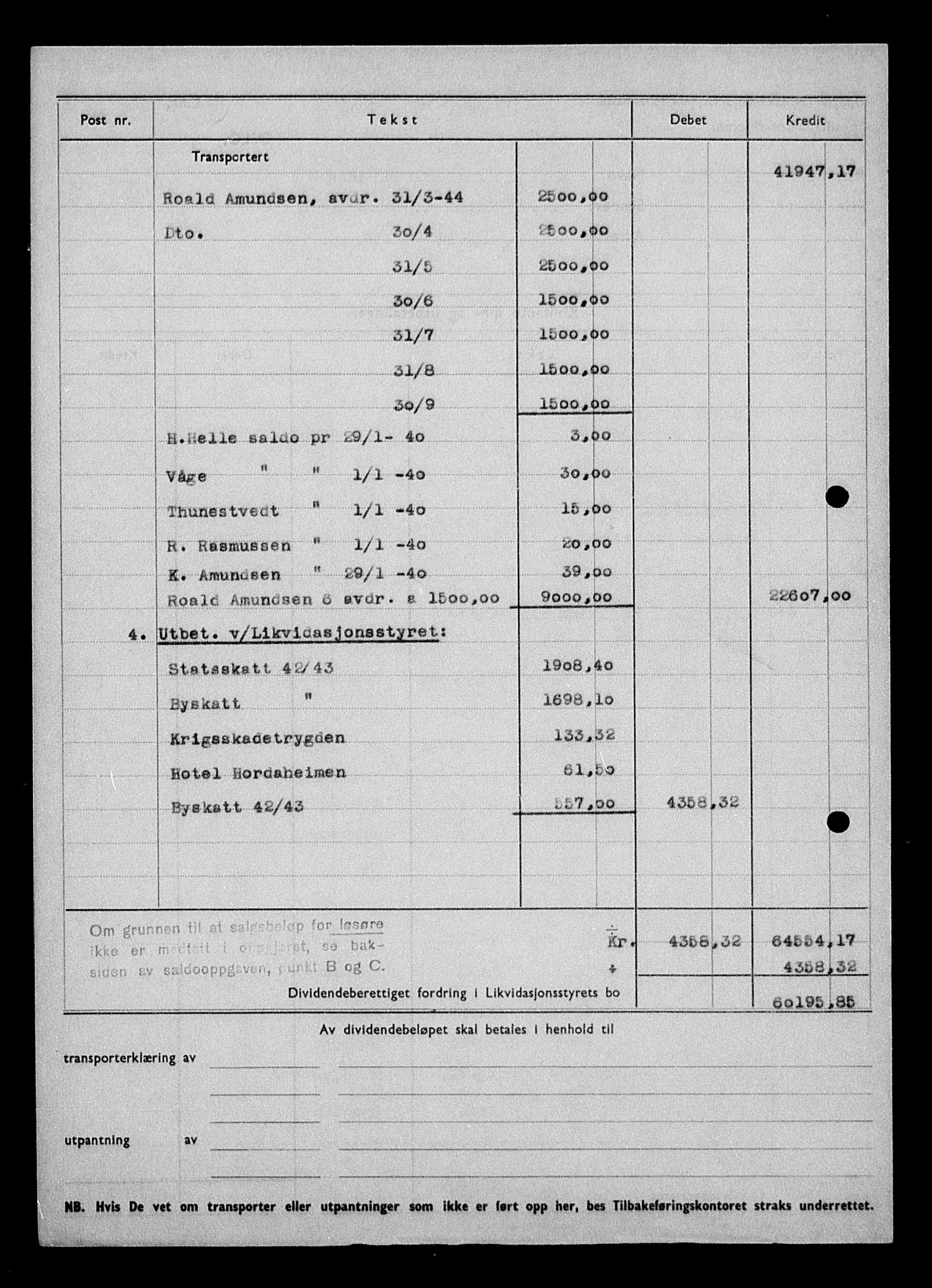 Justisdepartementet, Tilbakeføringskontoret for inndratte formuer, RA/S-1564/H/Hc/Hcd/L0995: --, 1945-1947, p. 7