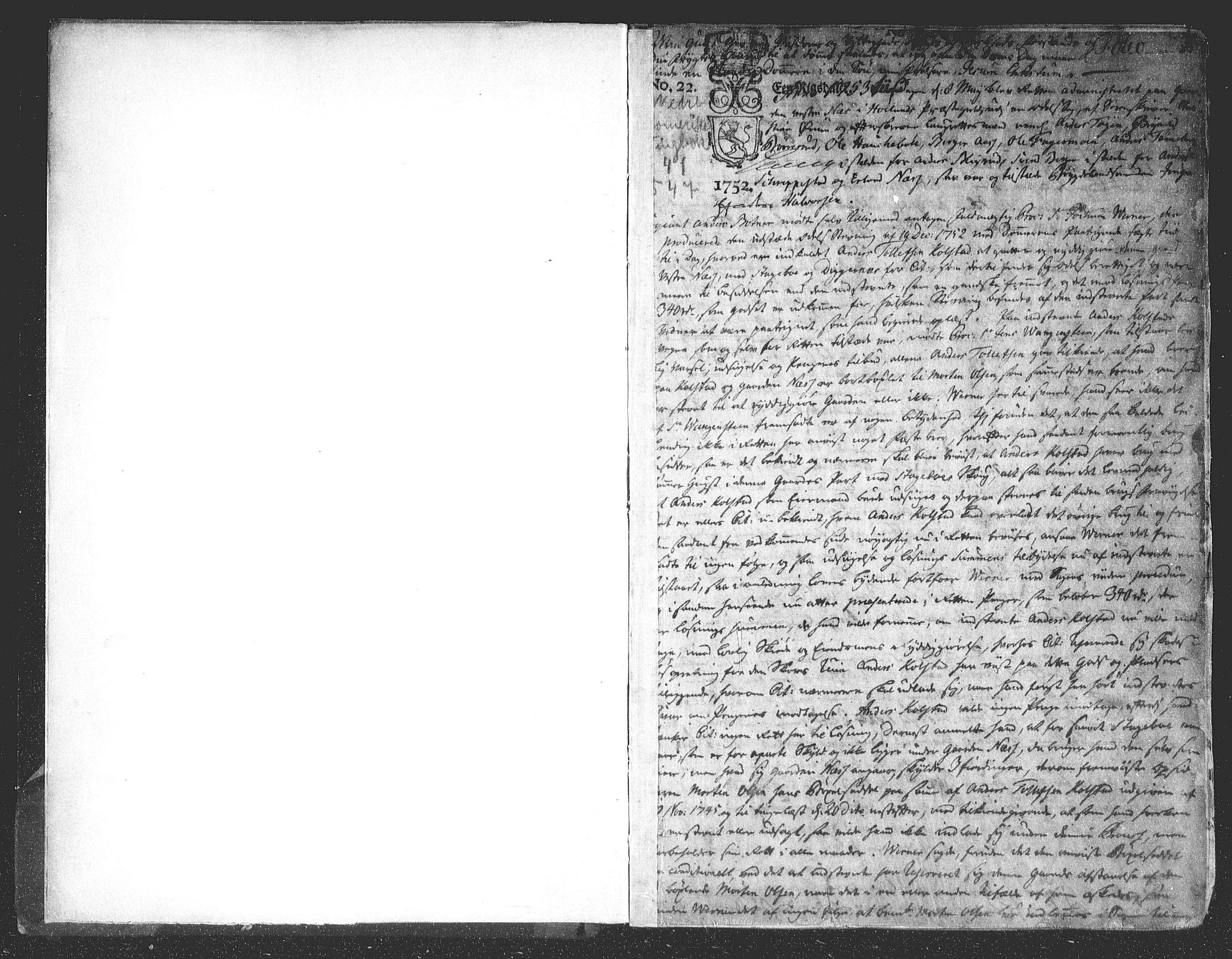 Nedre Romerike sorenskriveri, SAO/A-10469/F/Fb/L0041: Tingbok, 1753-1759, p. 0b-1a