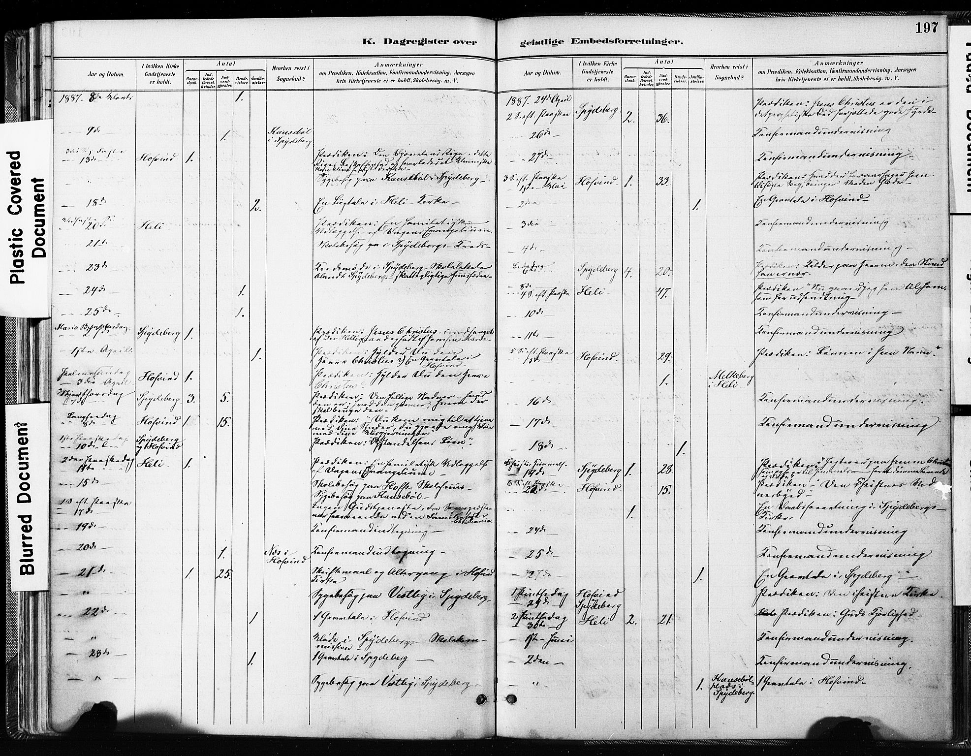 Spydeberg prestekontor Kirkebøker, AV/SAO-A-10924/F/Fa/L0008: Parish register (official) no. I 8, 1886-1900, p. 197