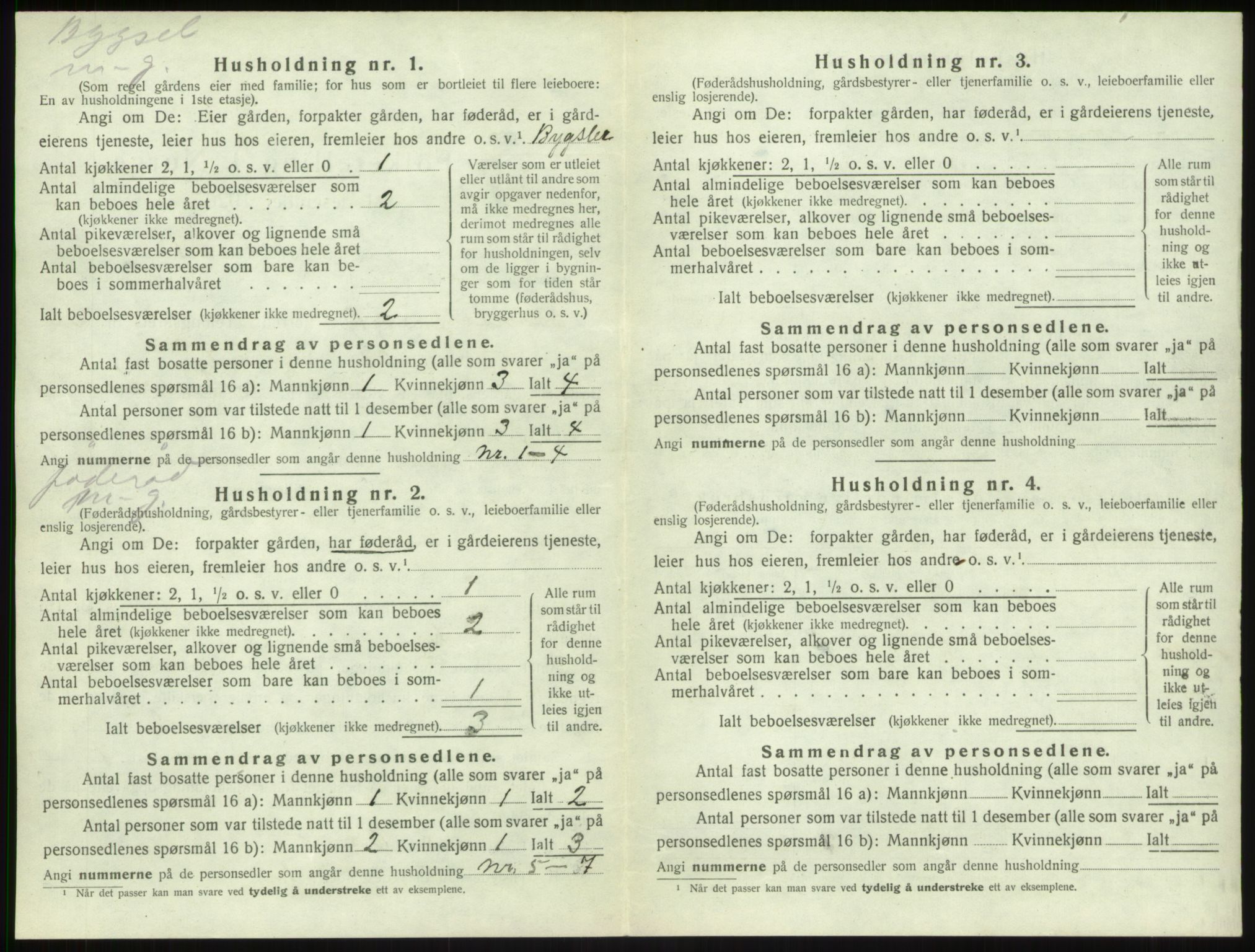 SAB, 1920 census for Sogndal, 1920, p. 1183