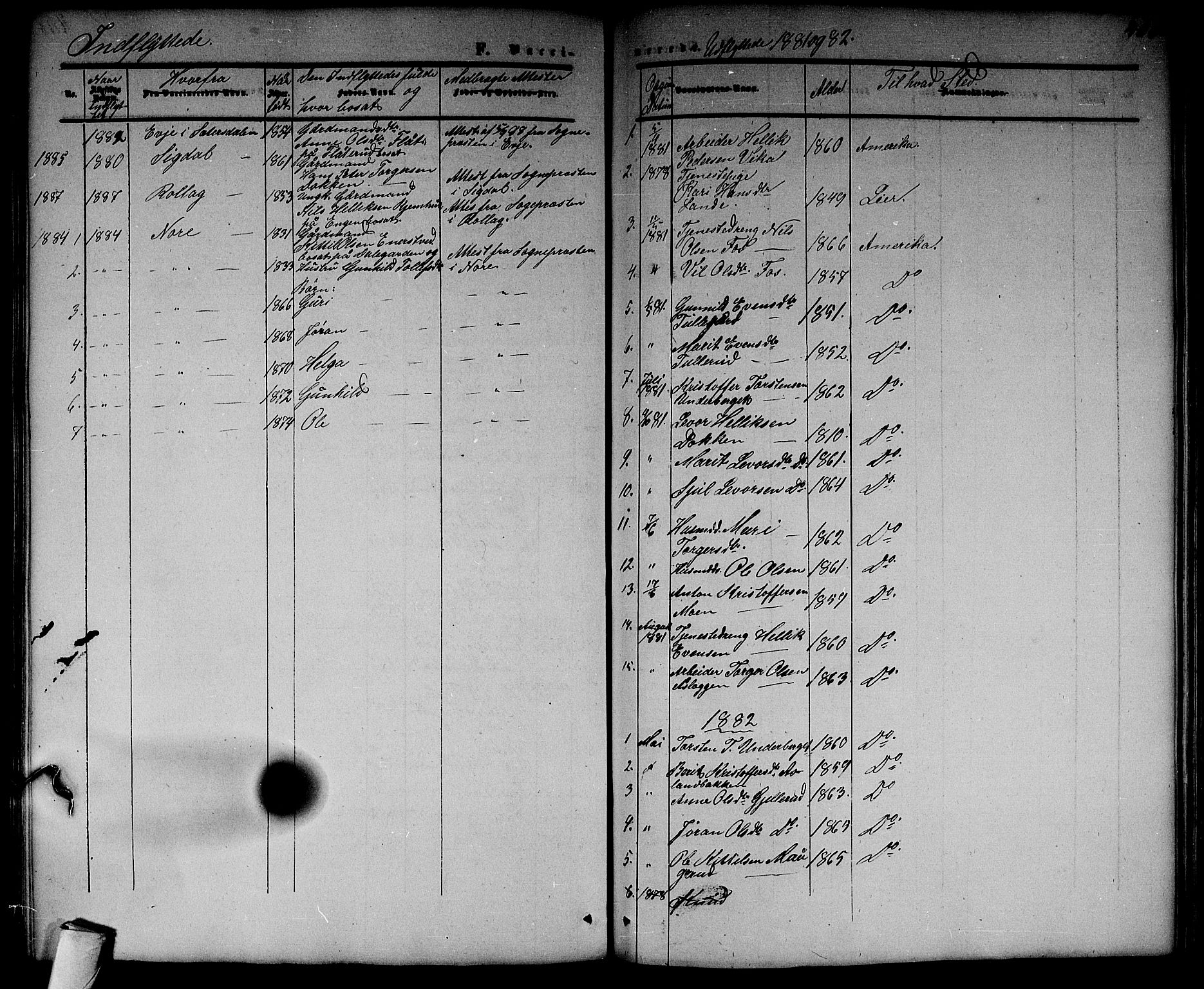 Flesberg kirkebøker, SAKO/A-18/G/Ga/L0003: Parish register (copy) no. I 3, 1861-1889, p. 406