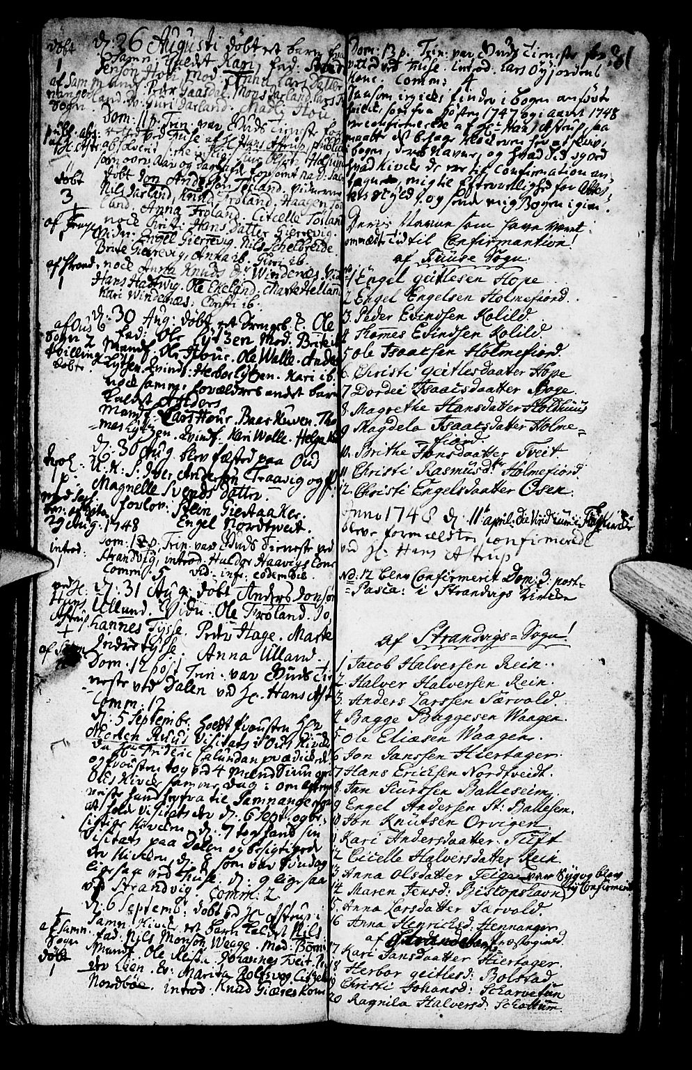 Os sokneprestembete, SAB/A-99929: Parish register (official) no. A 2, 1723-1758, p. 81