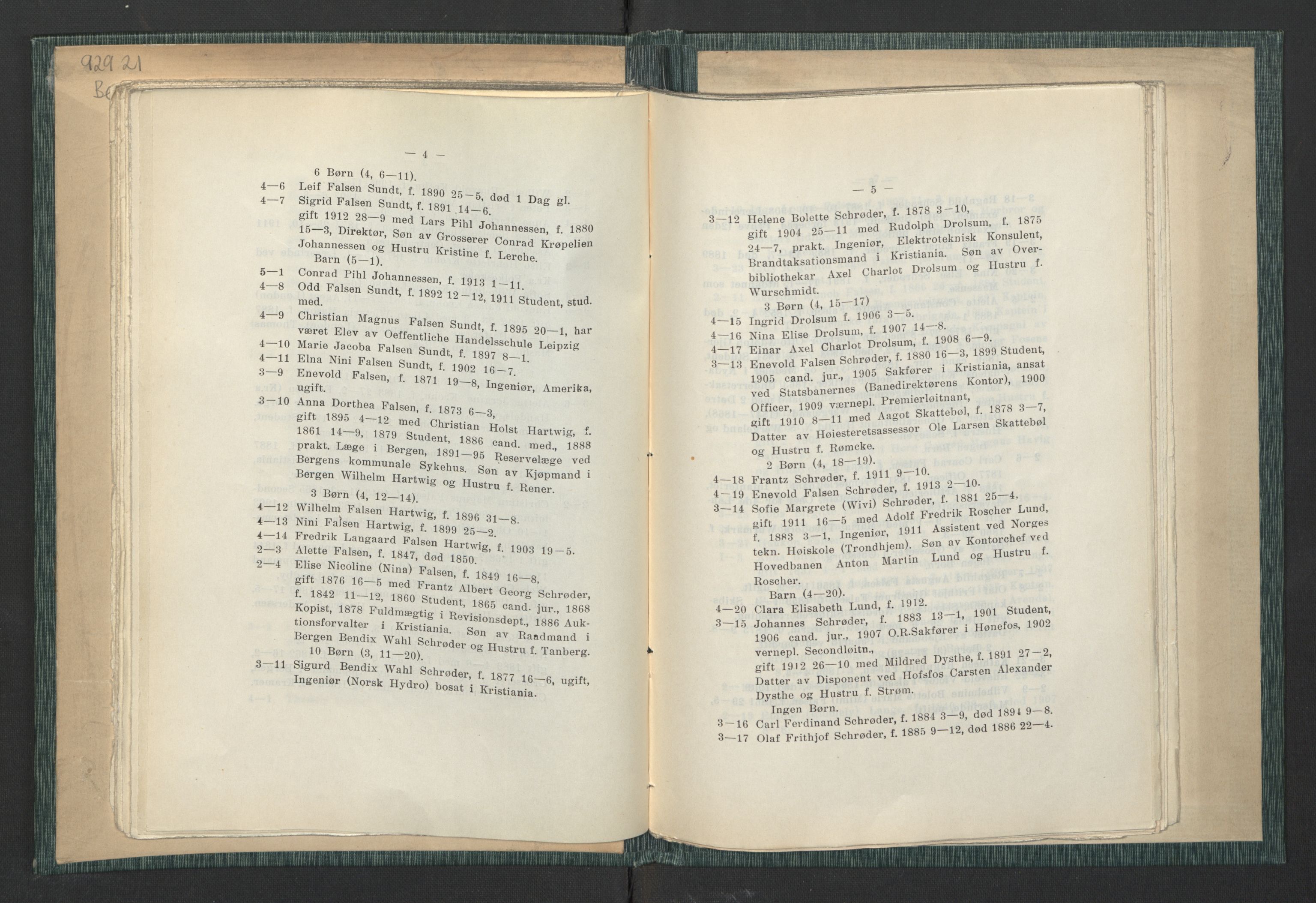 Andre publikasjoner, PUBL/PUBL-999/0003/0001: Johan Kielland Bergwitz: Vore Eidsvollsmænds efterkommere. Gjennem alle linjer i 100 aar (1914), 1814-1914, p. 43