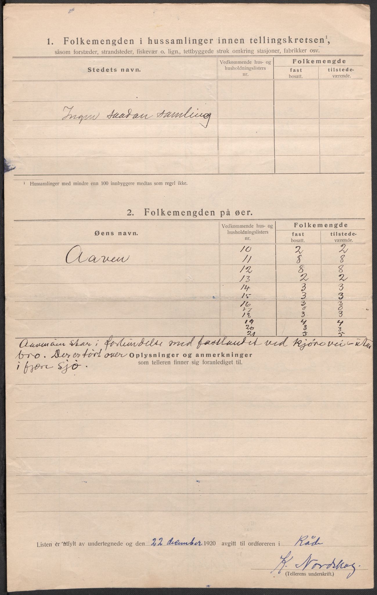 SAO, 1920 census for Råde, 1920, p. 27