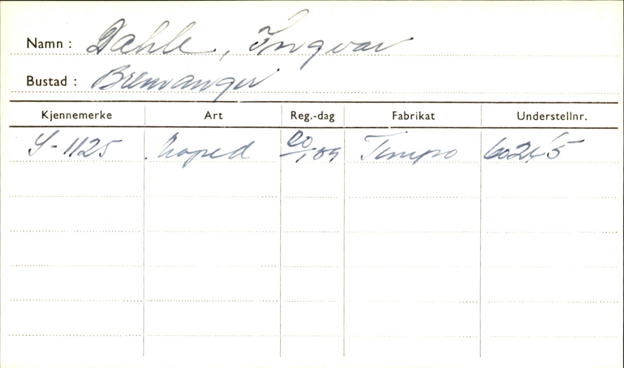 Statens vegvesen, Sogn og Fjordane vegkontor, AV/SAB-A-5301/4/F/L0001C: Eigarregister Fjordane til 1.6.1961, 1930-1961, p. 633