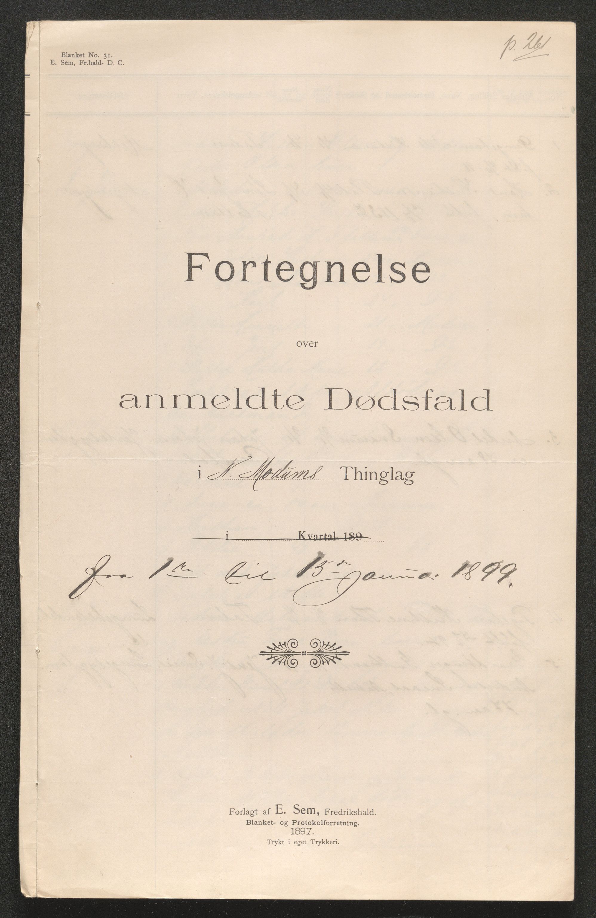 Eiker, Modum og Sigdal sorenskriveri, SAKO/A-123/H/Ha/Hab/L0026: Dødsfallsmeldinger, 1899, p. 333