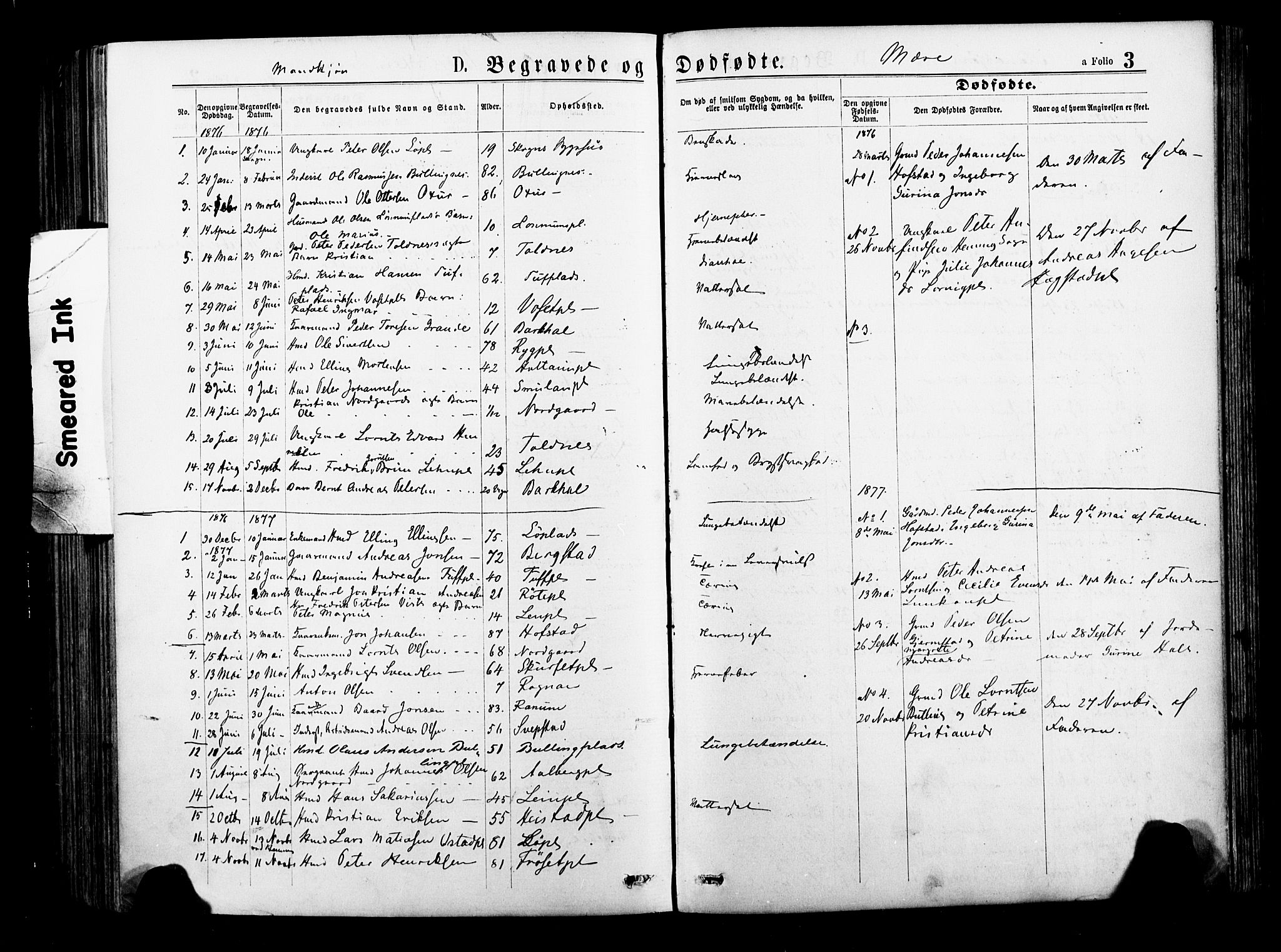 Ministerialprotokoller, klokkerbøker og fødselsregistre - Nord-Trøndelag, SAT/A-1458/735/L0348: Parish register (official) no. 735A09 /1, 1873-1883, p. 3