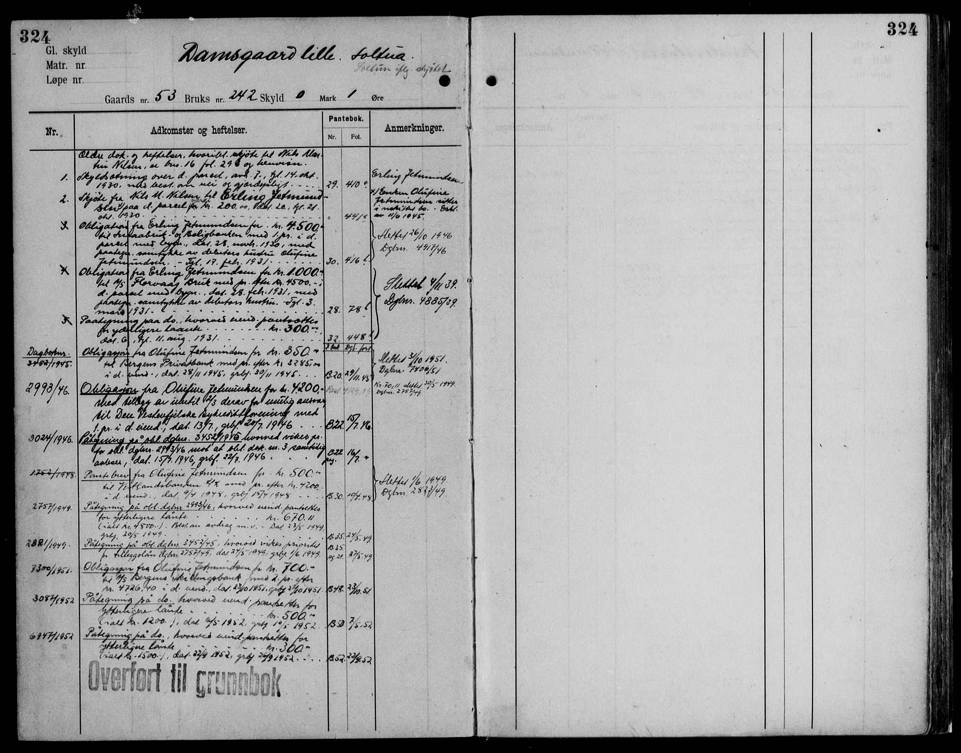 Midhordland sorenskriveri, AV/SAB-A-3001/1/G/Ga/Gab/L0116: Mortgage register no. II.A.b.116, p. 324