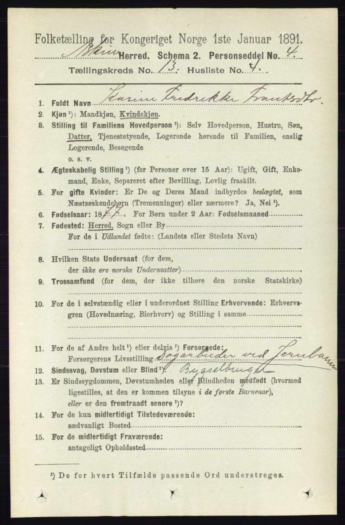 RA, 1891 census for 0124 Askim, 1891, p. 2067