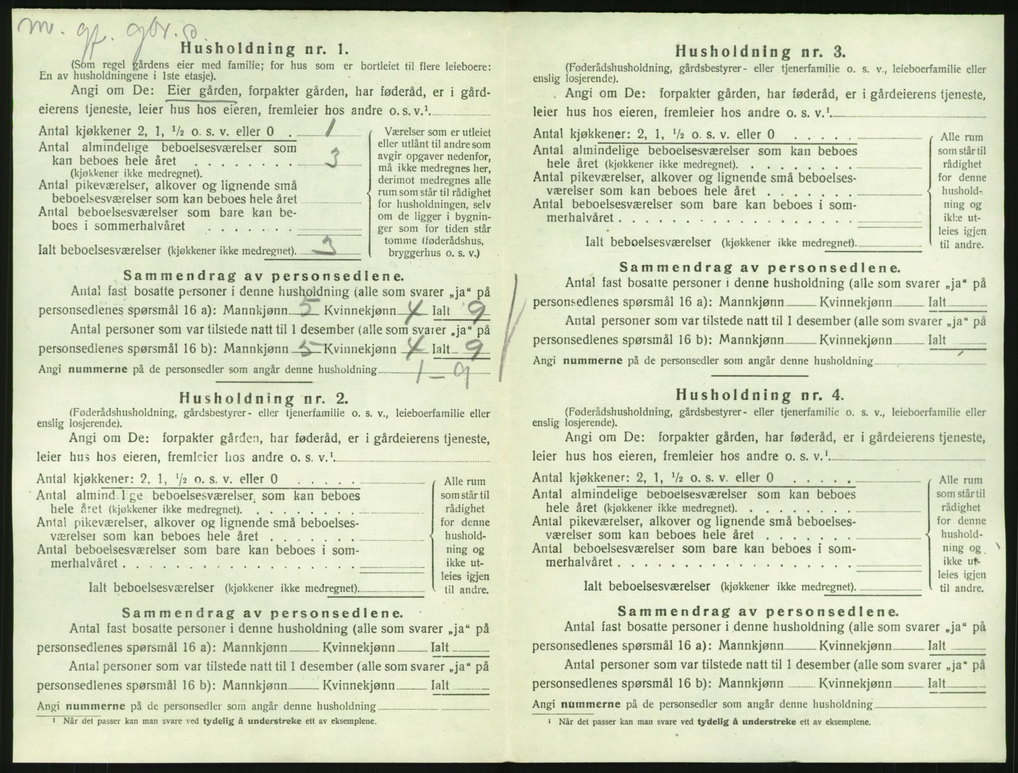 SAKO, 1920 census for Hedrum, 1920, p. 1448