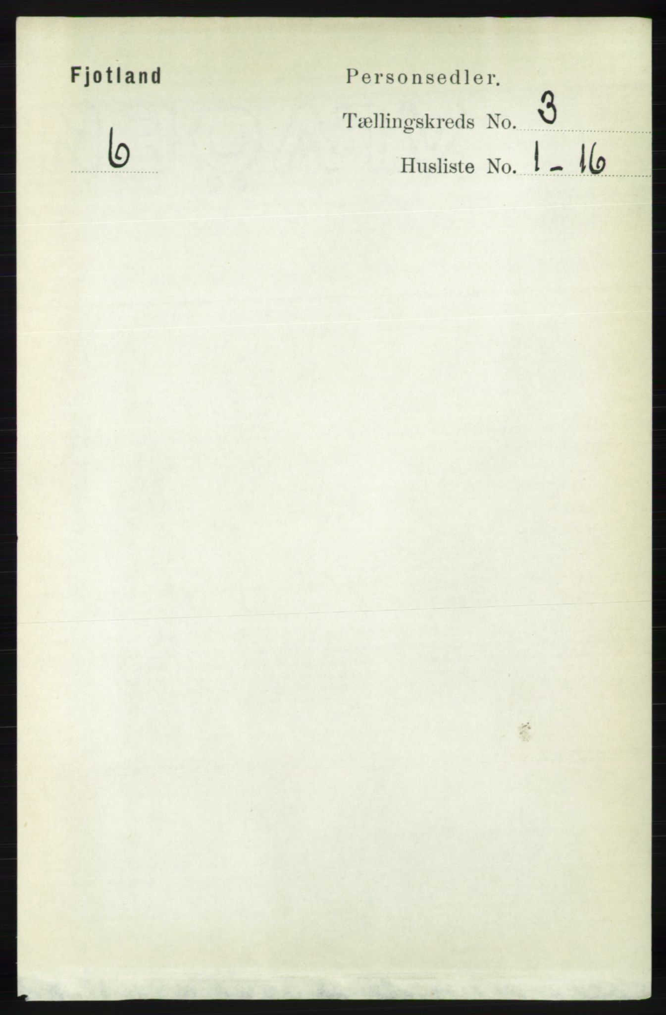 RA, 1891 census for 1036 Fjotland, 1891, p. 389