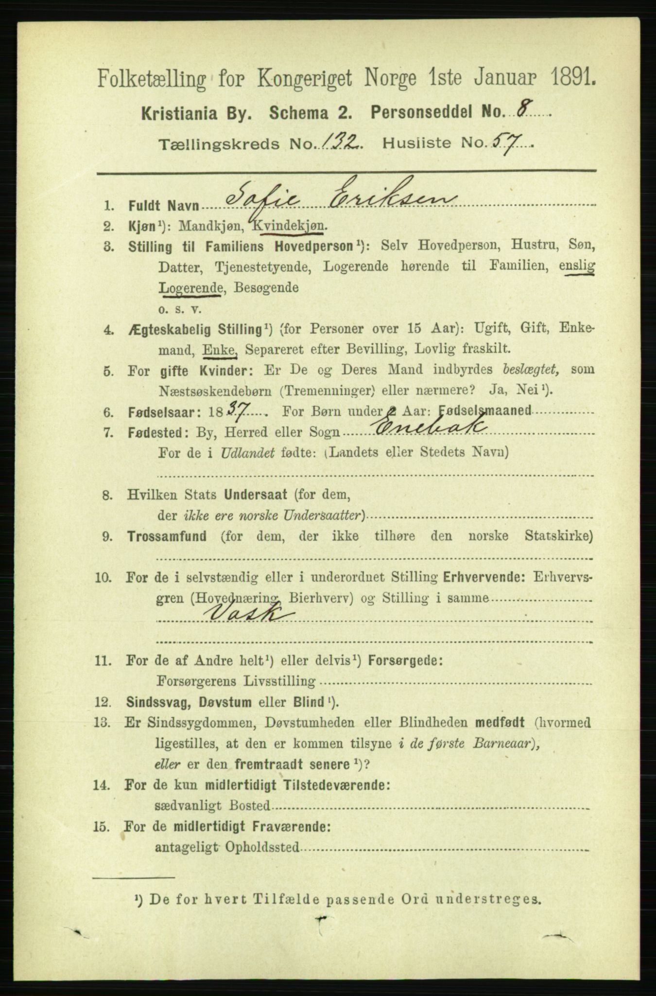 RA, 1891 census for 0301 Kristiania, 1891, p. 72282