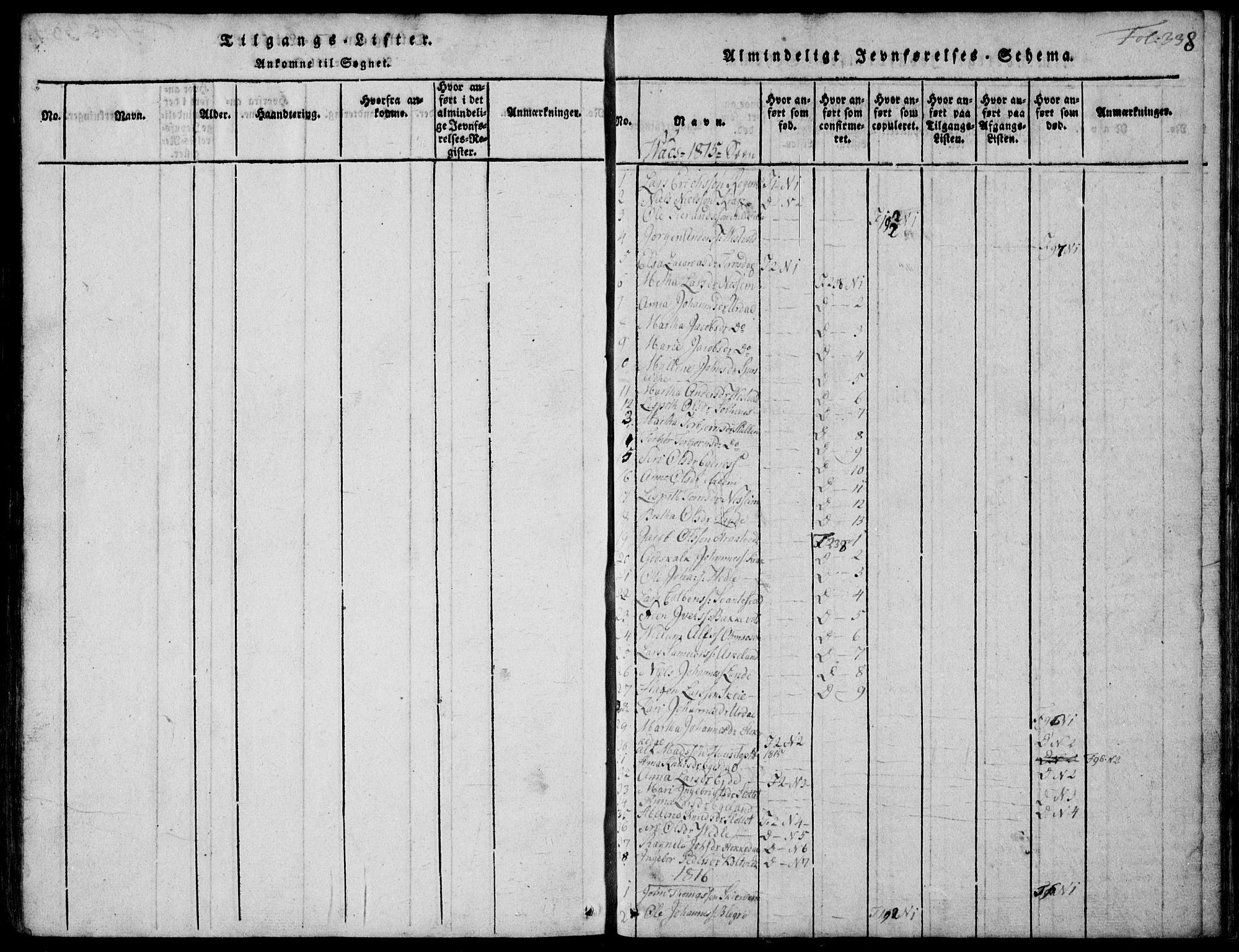 Skjold sokneprestkontor, AV/SAST-A-101847/H/Ha/Hab/L0002: Parish register (copy) no. B 2 /2, 1815-1830, p. 338