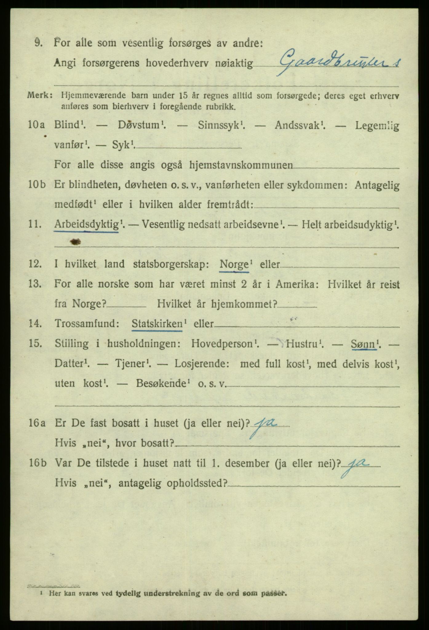 SAB, 1920 census for Lavik, 1920, p. 1747